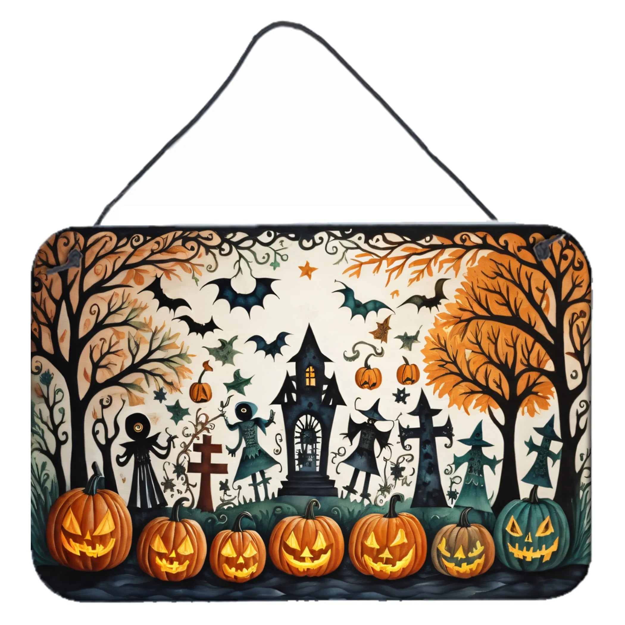 More Spooky Halloween Wall or Door Hanging Prints - Size: 8HX12W | Pack Of: 1 | Collection name: More spooky halloween