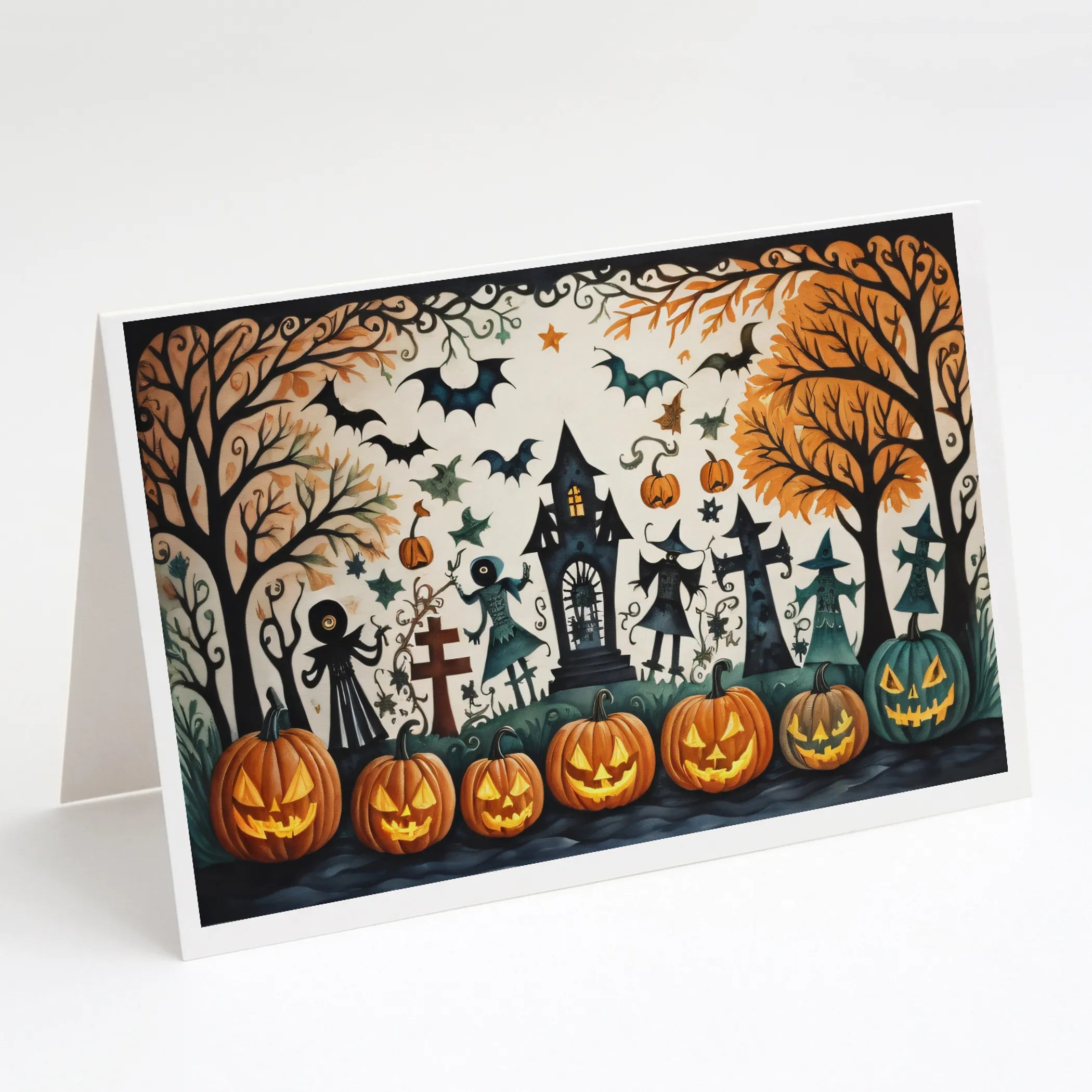 More Spooky Halloween Greeting Cards  - Size: 5X7 | Pack Of: 8 | Collection name: More spooky halloween