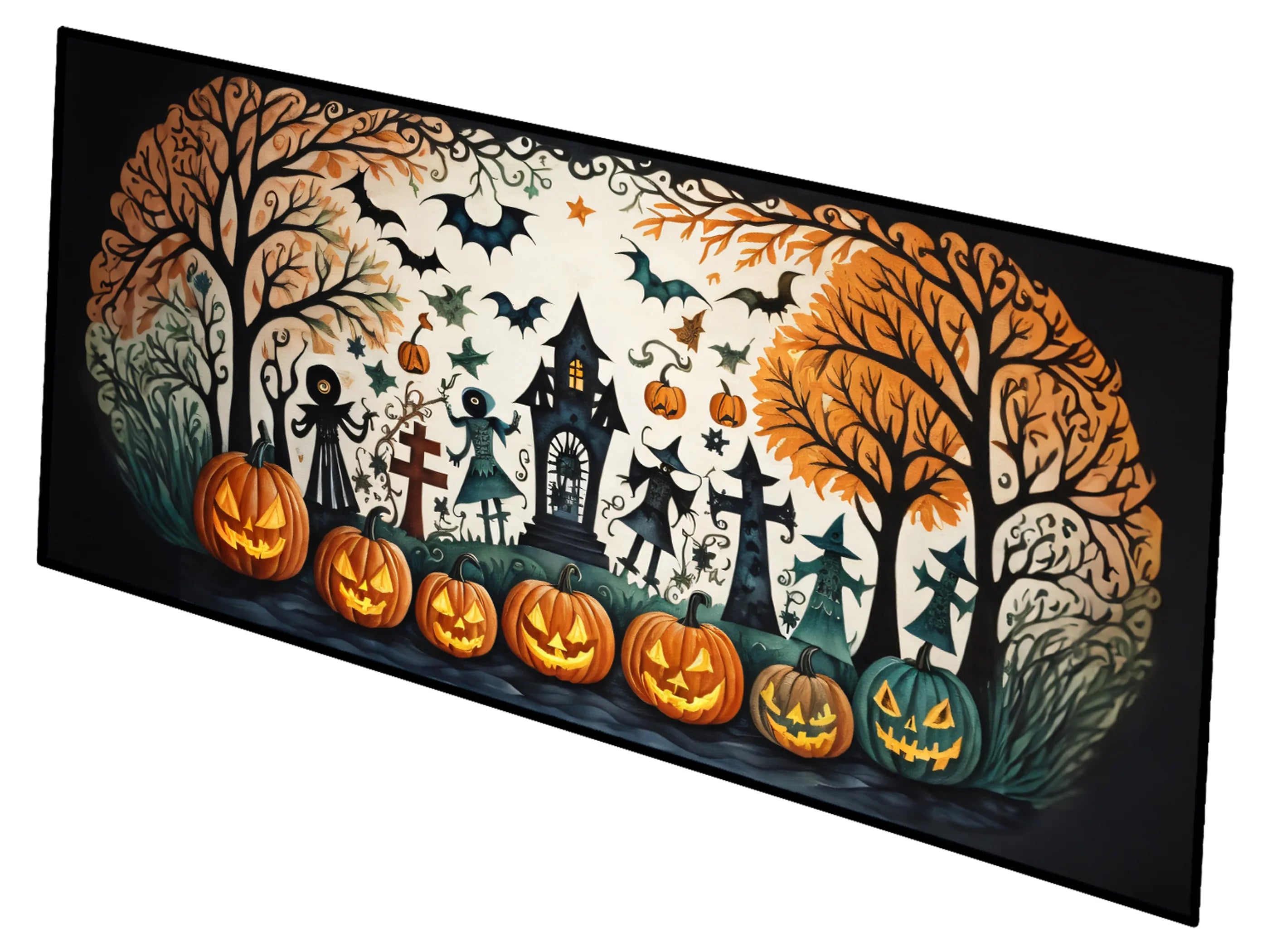 More Spooky Halloween Runner Mat 28x58 - Size: 28HX58W | Pack Of: 1 | Collection name: More spooky halloween