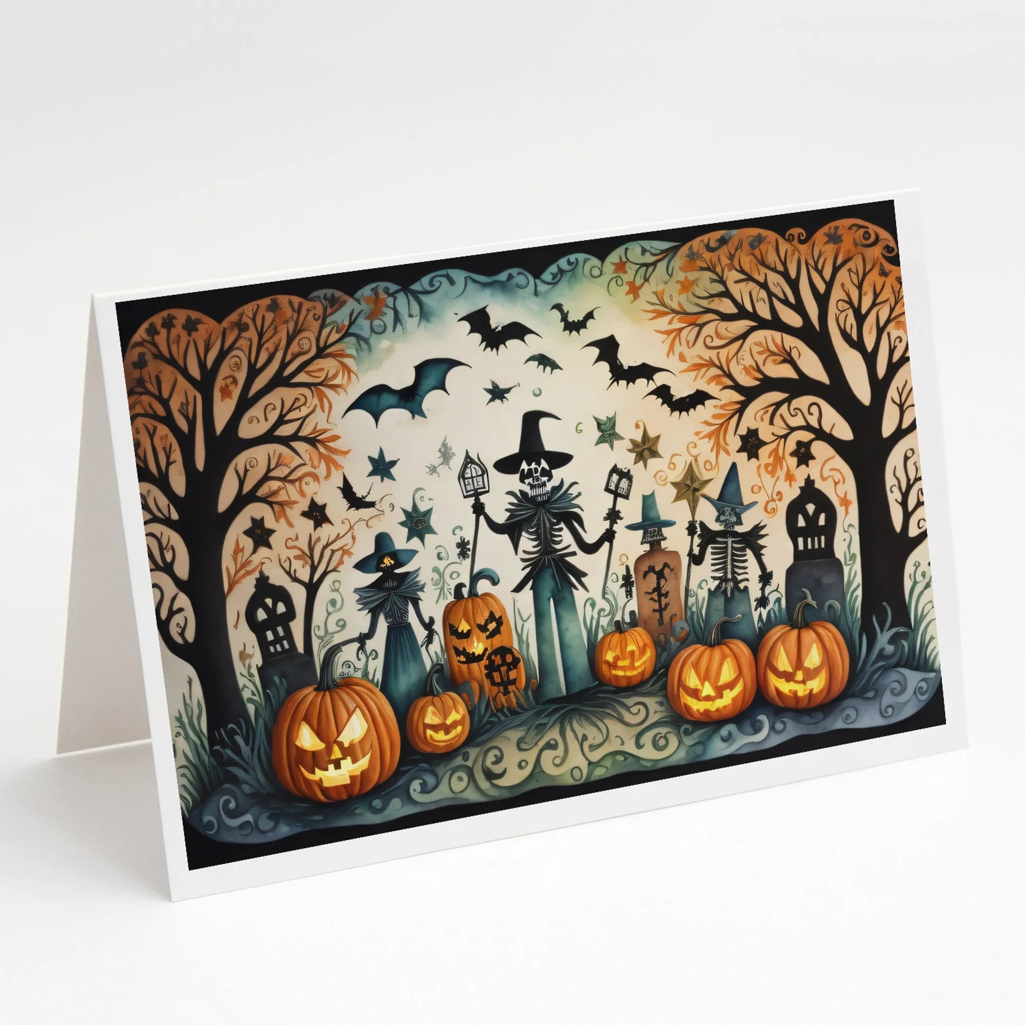More Spooky Halloween Greeting Cards  - Size: 5X7 | Pack Of: 8 | Collection name: More spooky halloween