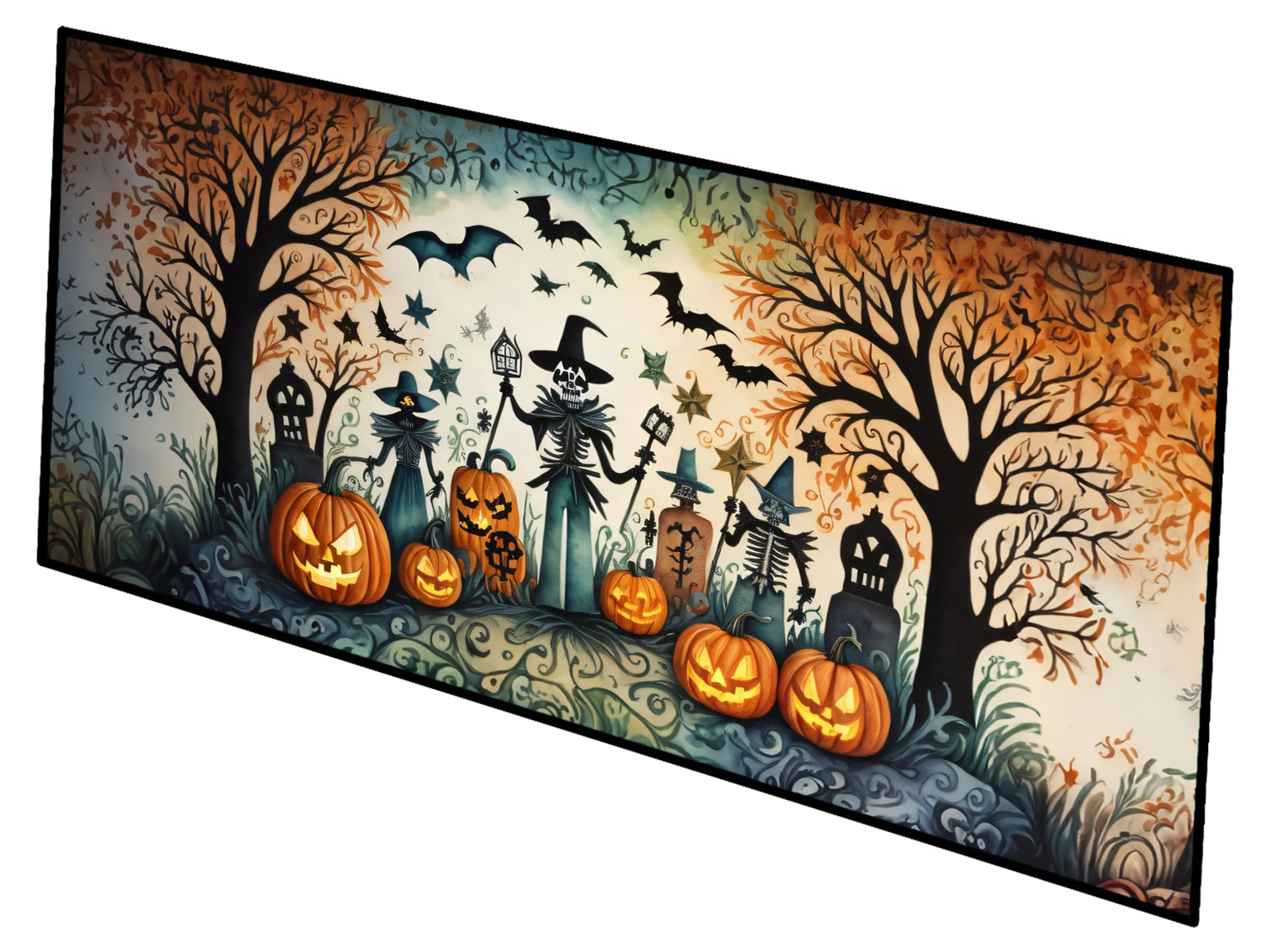 More Spooky Halloween Runner Mat 28x58 - Size: 28HX58W | Pack Of: 1 | Collection name: More spooky halloween