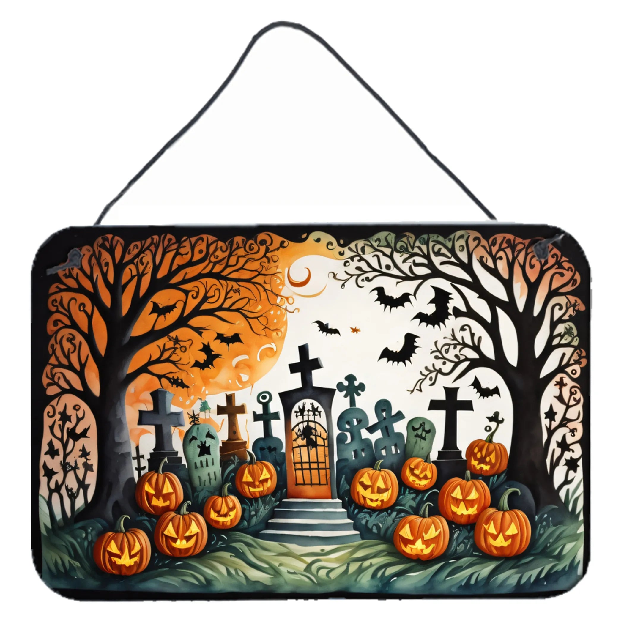 More Spooky Halloween Wall or Door Hanging Prints - Size: 8HX12W | Pack Of: 1 | Collection name: More spooky halloween