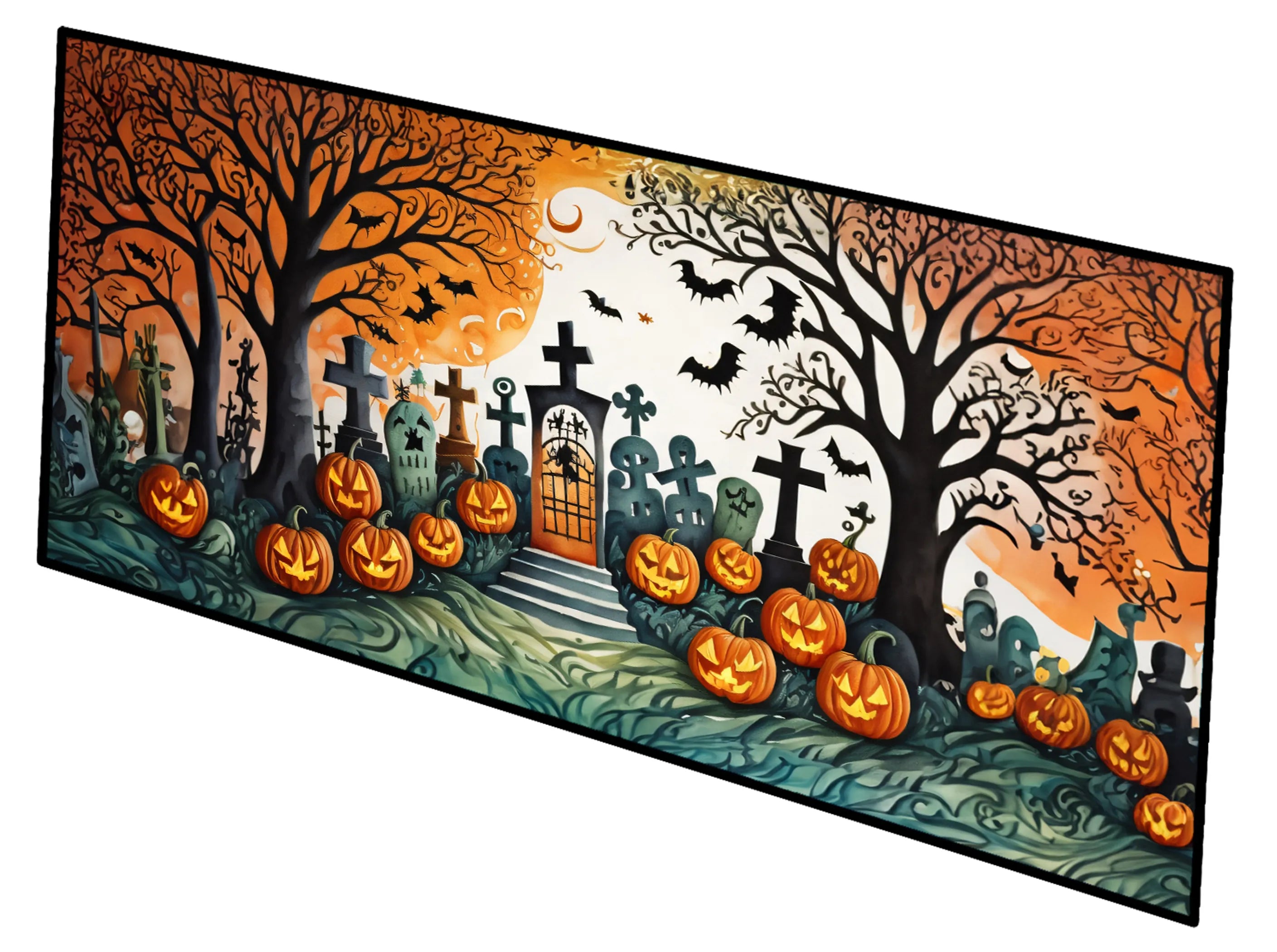 More Spooky Halloween Runner Mat 28x58 - Size: 28HX58W | Pack Of: 1 | Collection name: More spooky halloween