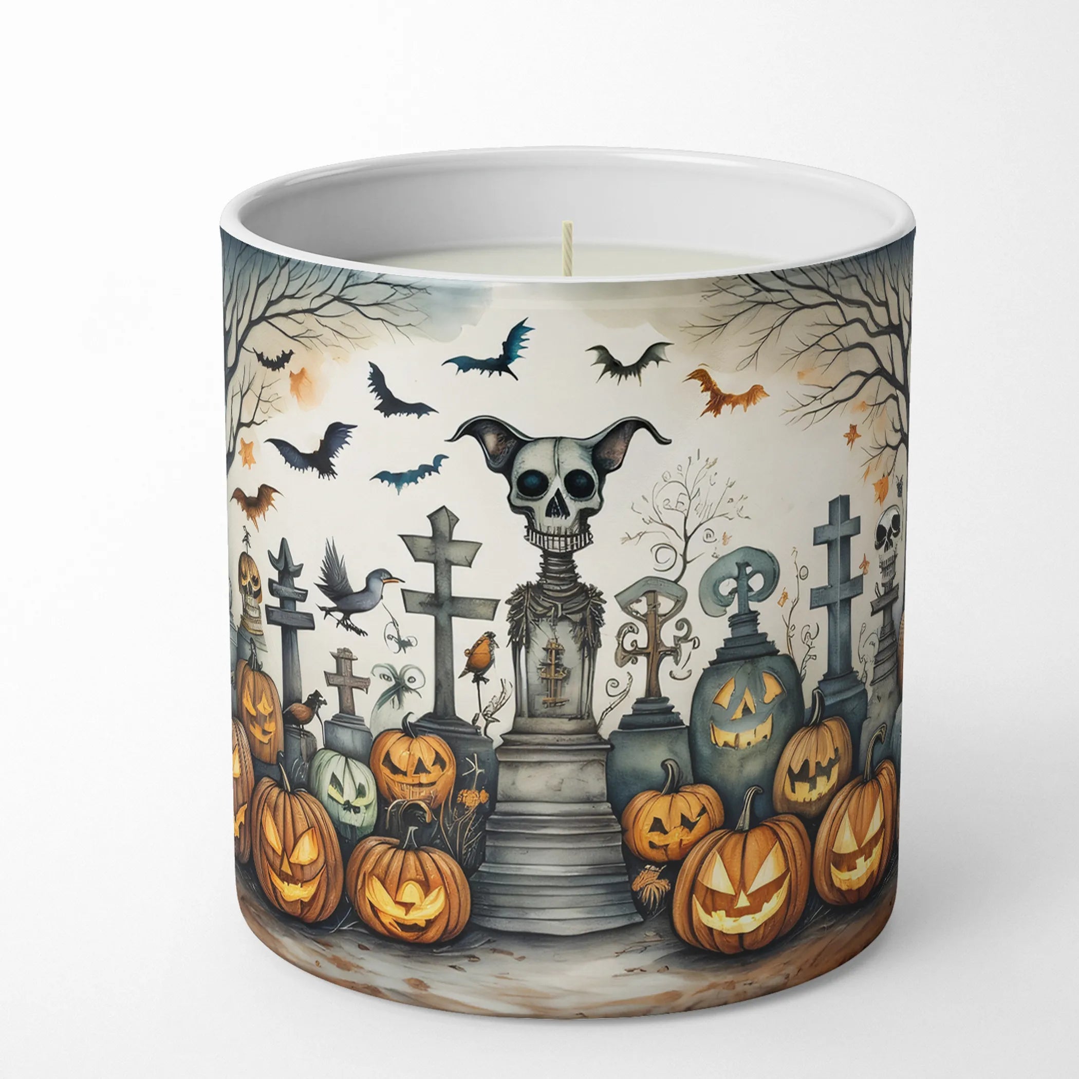 More Spooky Halloween Decorative Soy Candle - Size: 10 OZ | Pack Of: 1 | Collection name: More spooky halloween