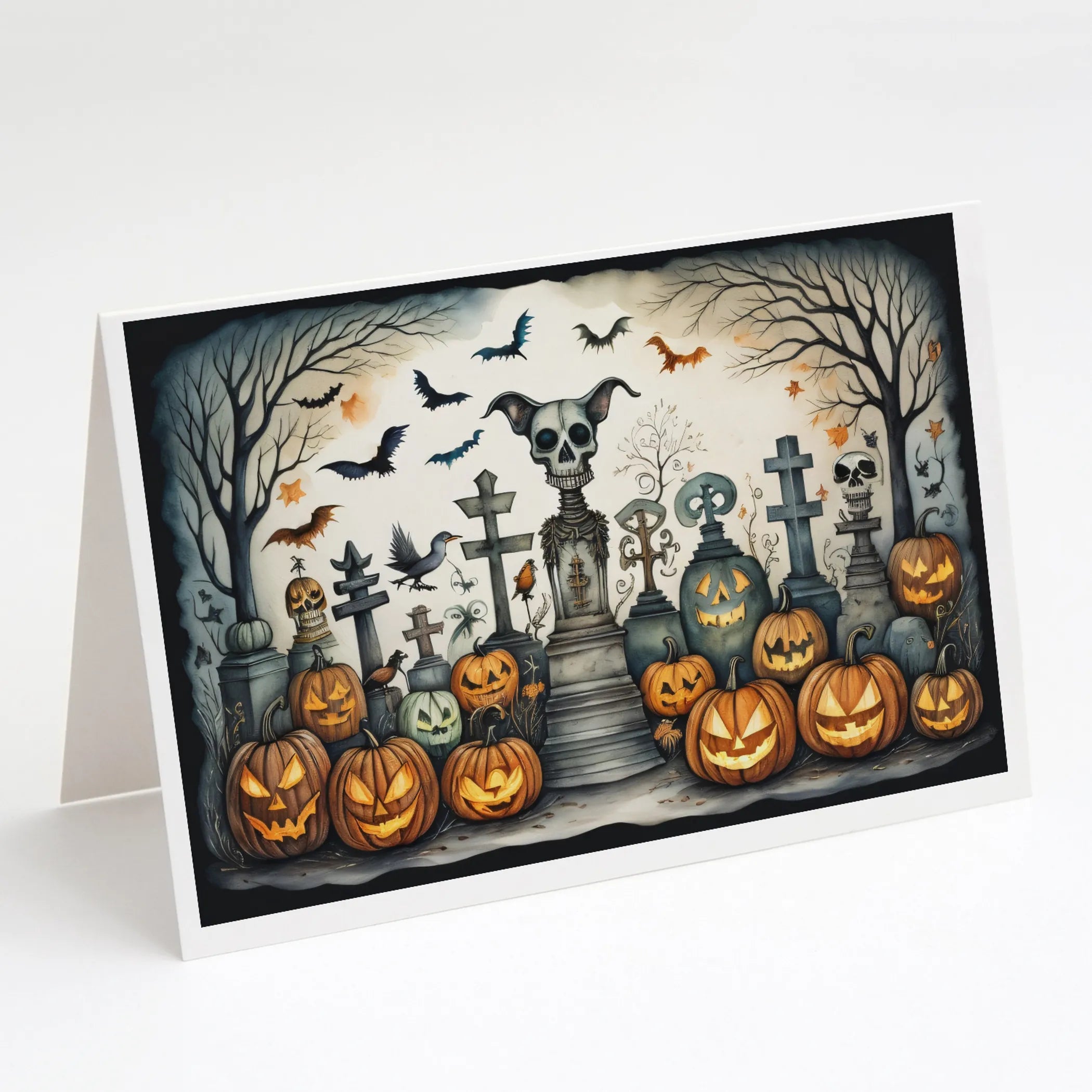 More Spooky Halloween Greeting Cards  - Size: 5X7 | Pack Of: 8 | Collection name: More spooky halloween