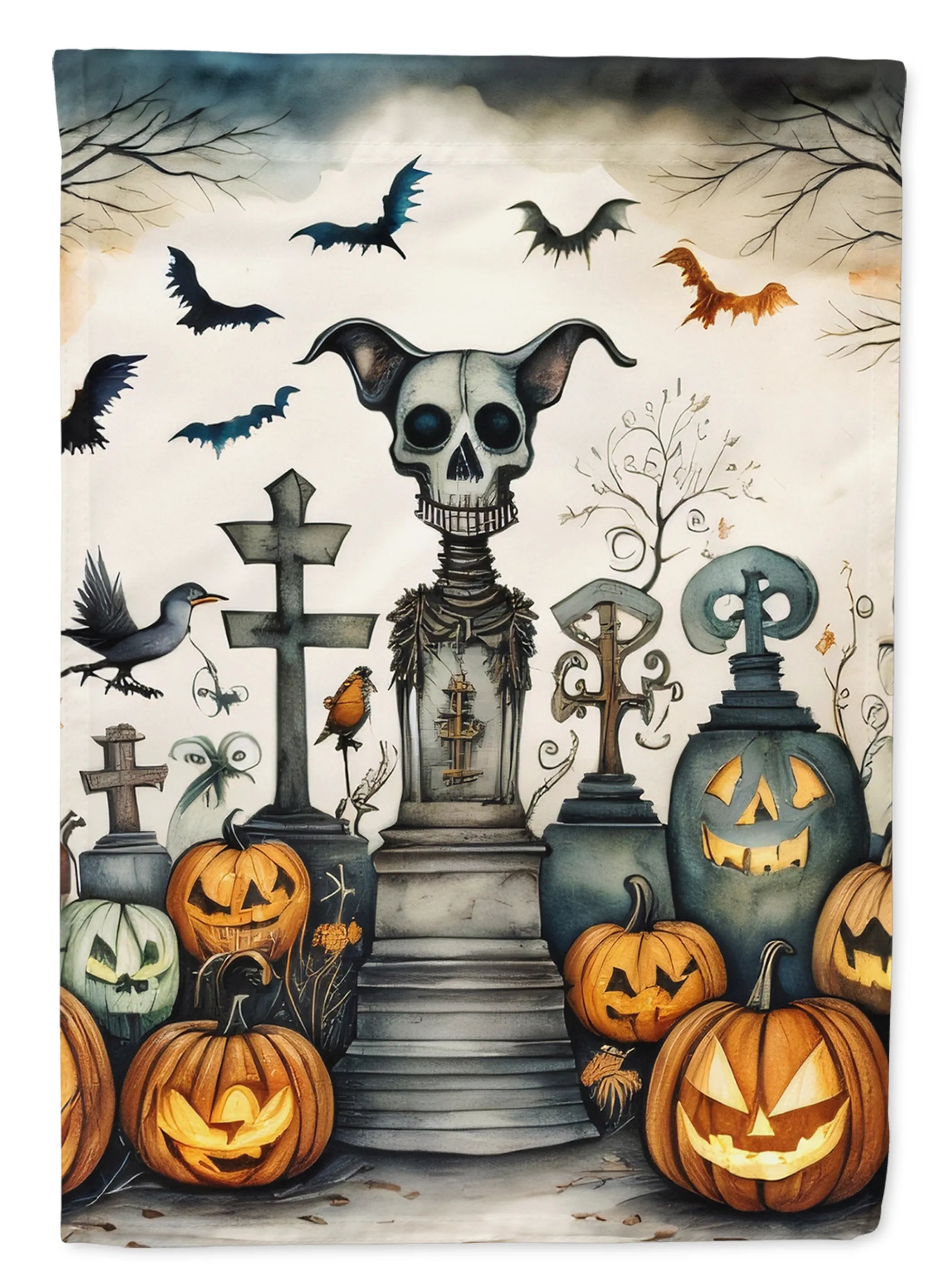 More Spooky Halloween Decorative Flag - Pack Of: 1 | Collection name: More spooky halloween