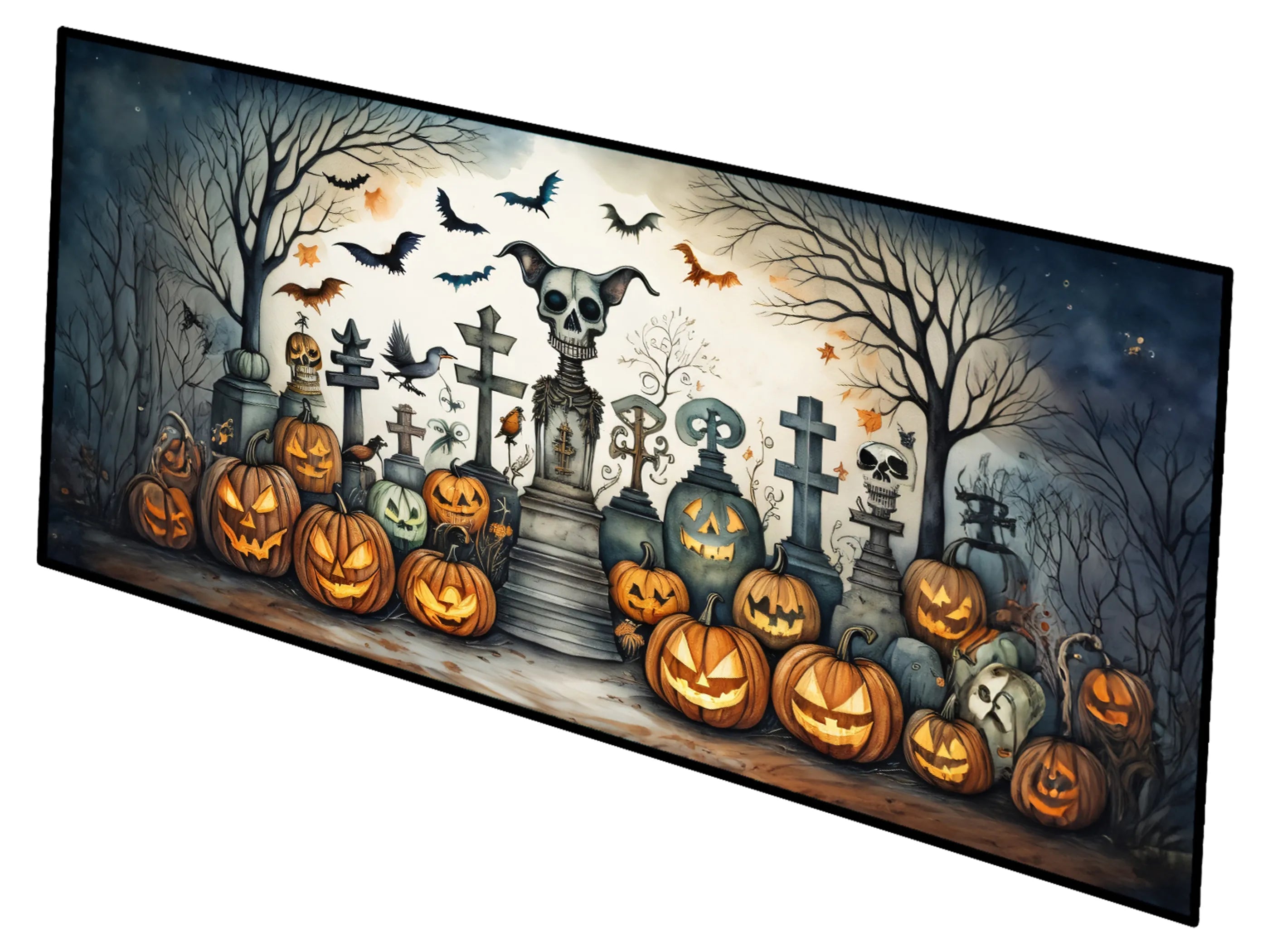 More Spooky Halloween Runner Mat 28x58 - Size: 28HX58W | Pack Of: 1 | Collection name: More spooky halloween