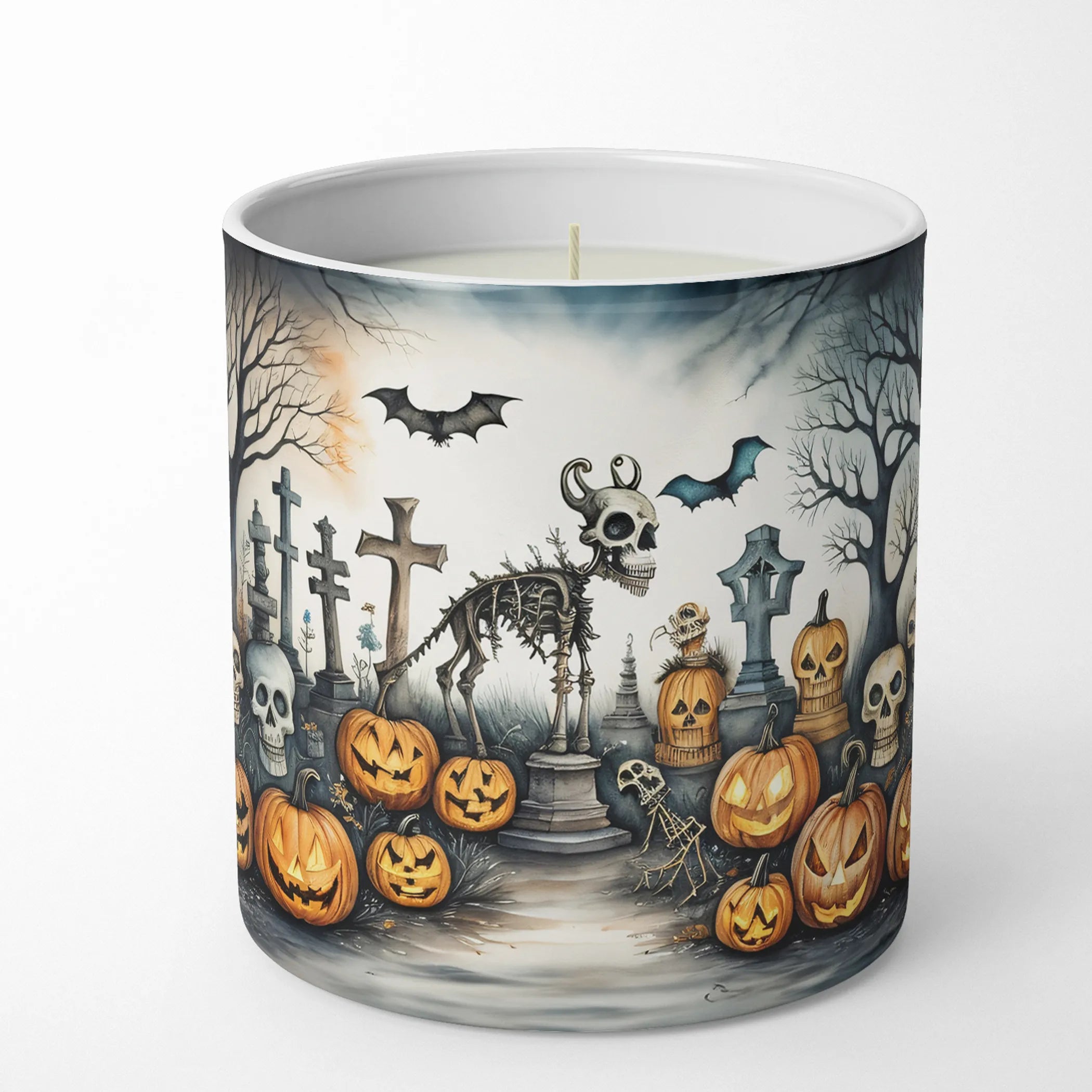 More Spooky Halloween Decorative Soy Candle - Size: 10 OZ | Pack Of: 1 | Collection name: More spooky halloween
