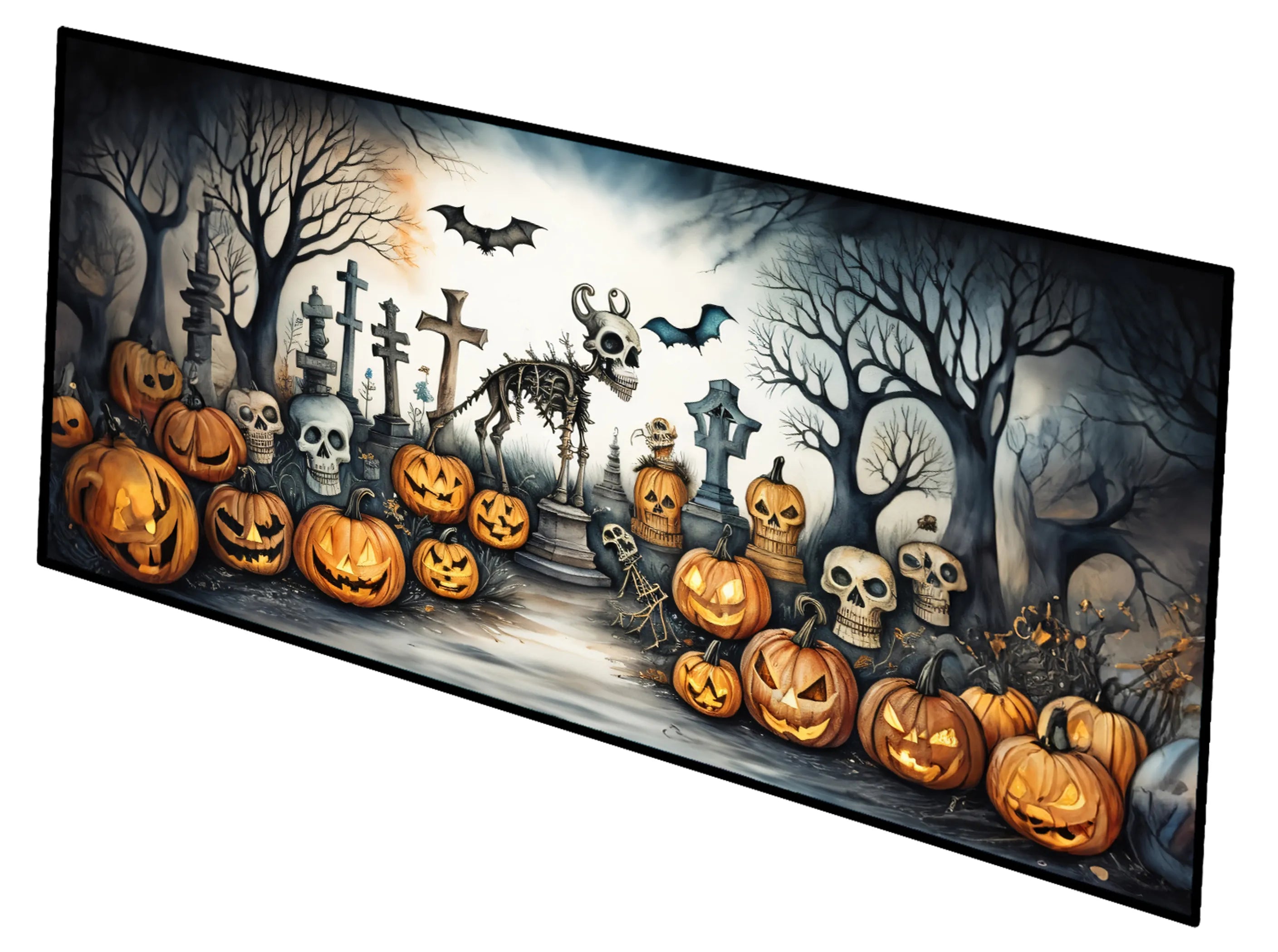 More Spooky Halloween Runner Mat 28x58 - Size: 28HX58W | Pack Of: 1 | Collection name: More spooky halloween