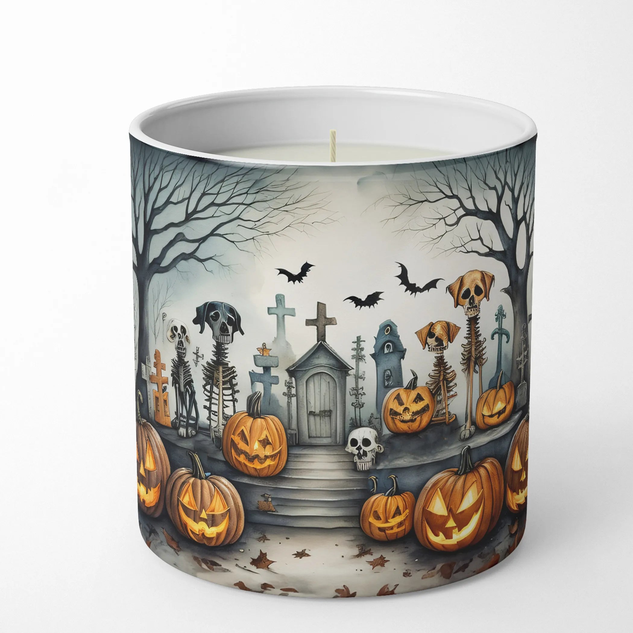 More Spooky Halloween Decorative Soy Candle - Size: 10 OZ | Pack Of: 1 | Collection name: More spooky halloween