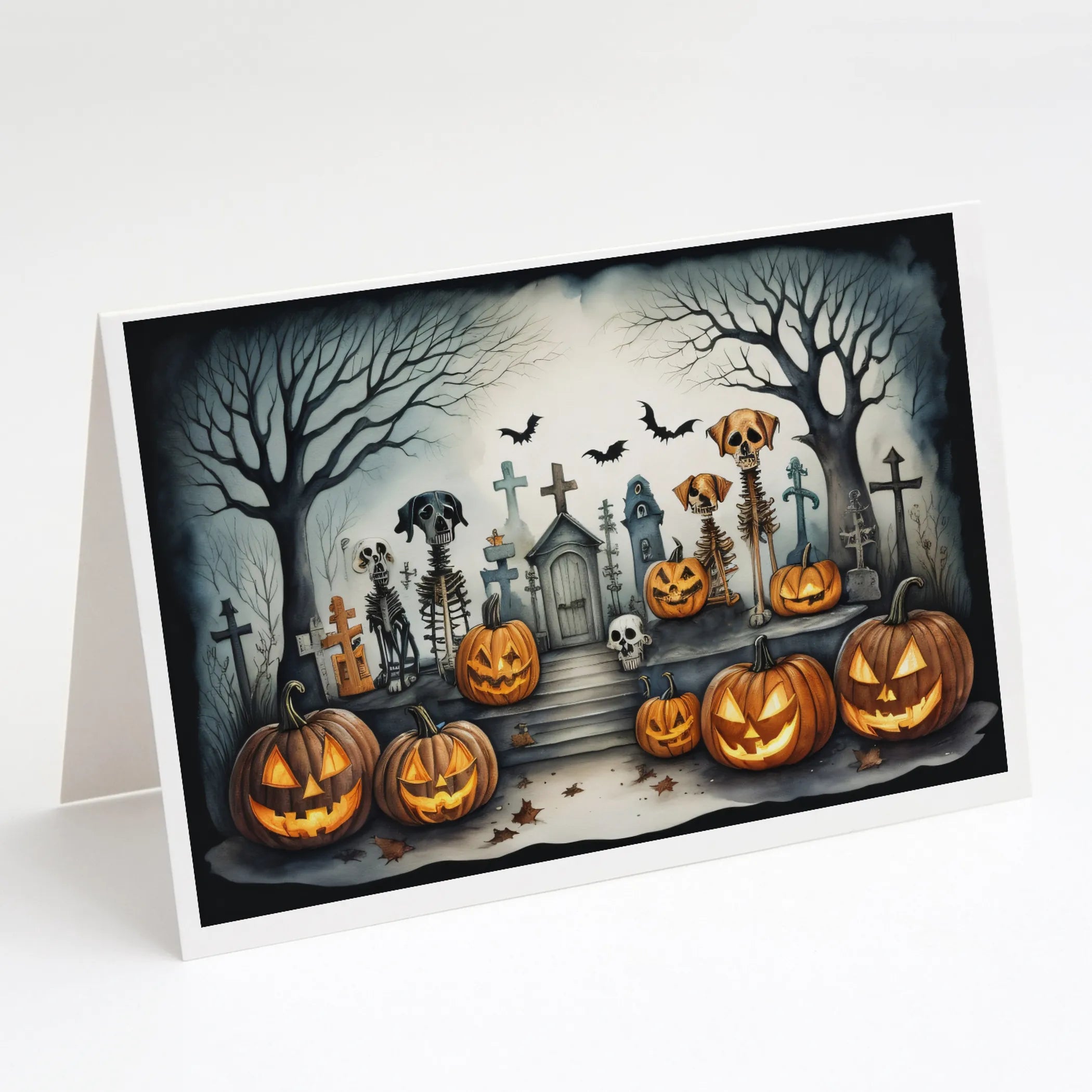 More Spooky Halloween Greeting Cards  - Size: 5X7 | Pack Of: 8 | Collection name: More spooky halloween