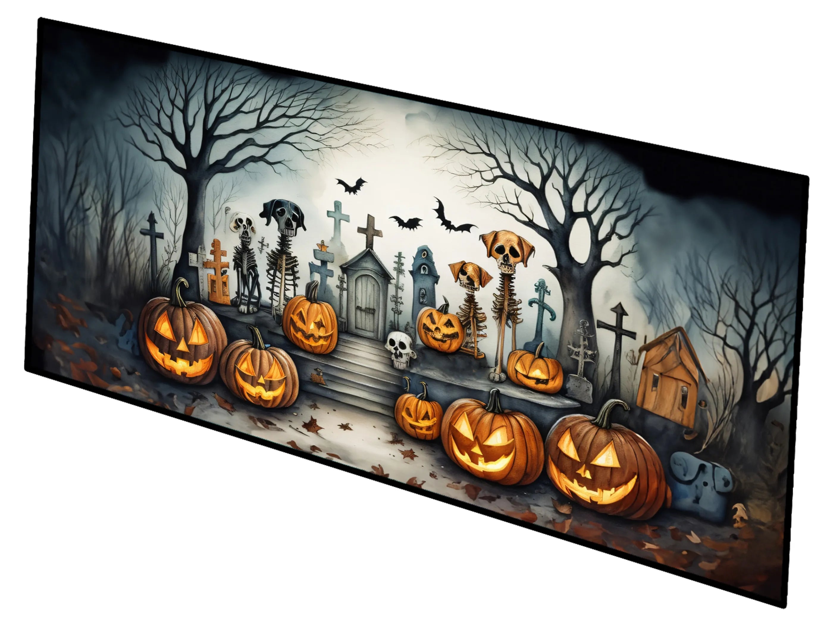 More Spooky Halloween Runner Mat 28x58 - Size: 28HX58W | Pack Of: 1 | Collection name: More spooky halloween