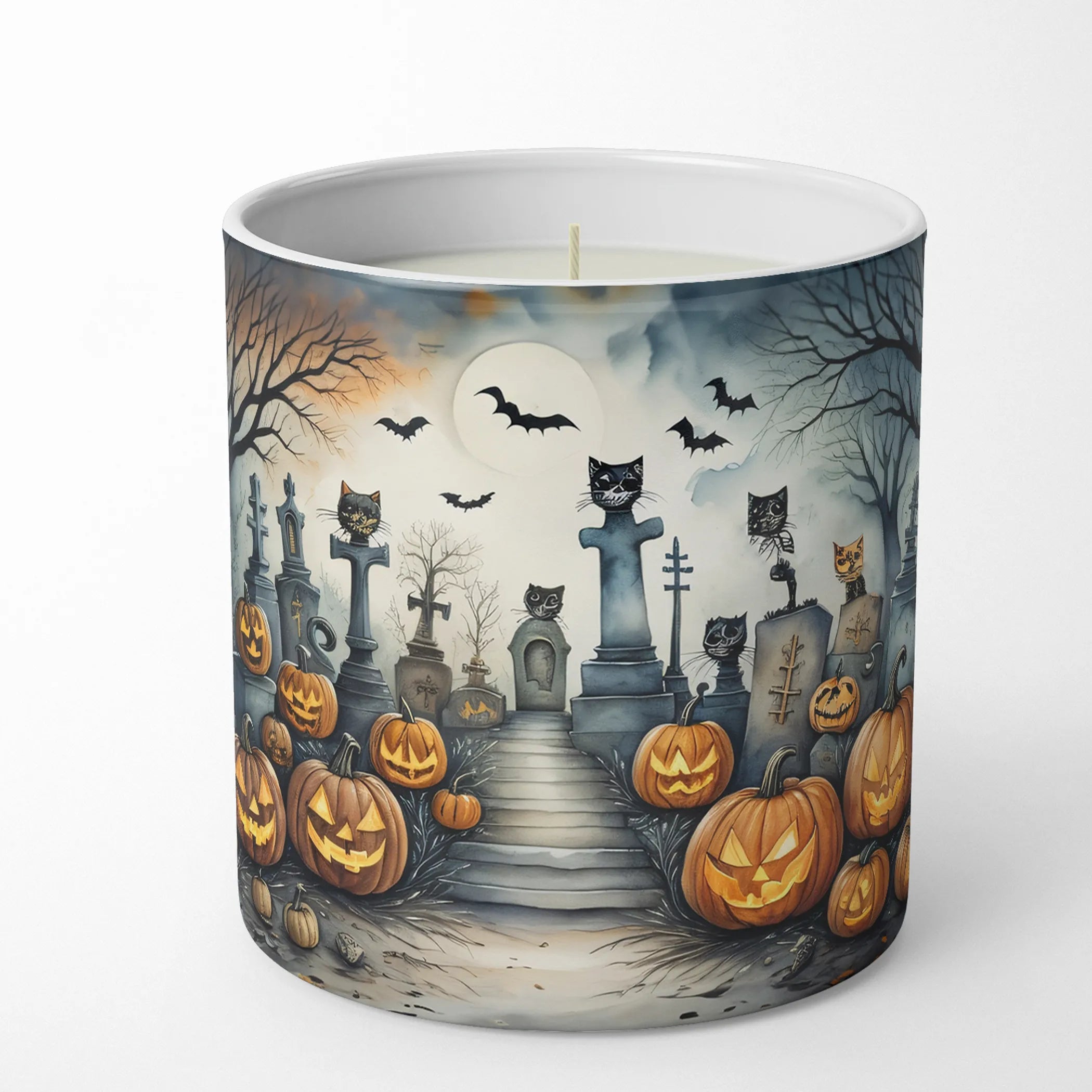 More Spooky Halloween Decorative Soy Candle - Size: 10 OZ | Pack Of: 1 | Collection name: More spooky halloween