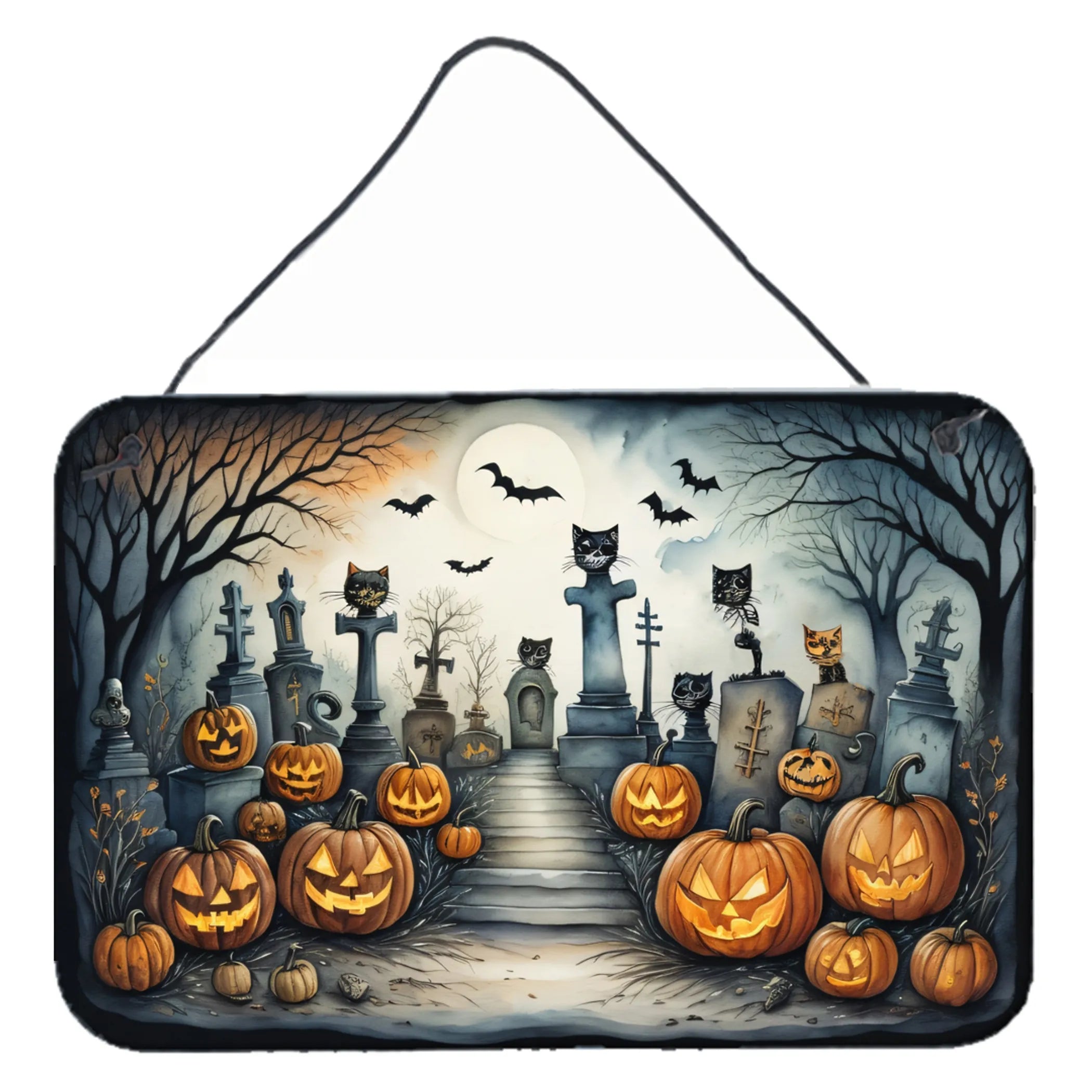 More Spooky Halloween Wall or Door Hanging Prints - Size: 8HX12W | Pack Of: 1 | Collection name: More spooky halloween