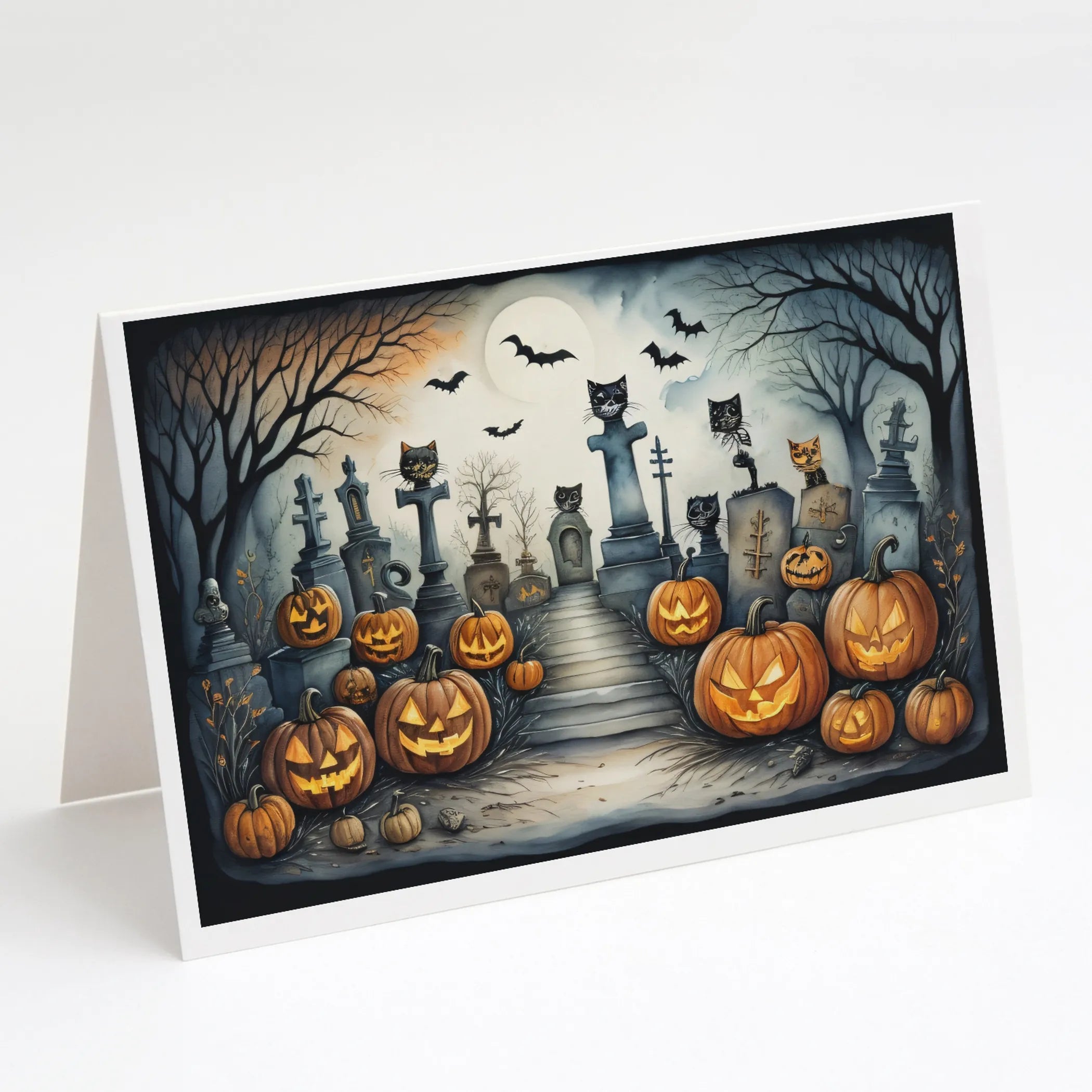 More Spooky Halloween Greeting Cards  - Size: 5X7 | Pack Of: 8 | Collection name: More spooky halloween