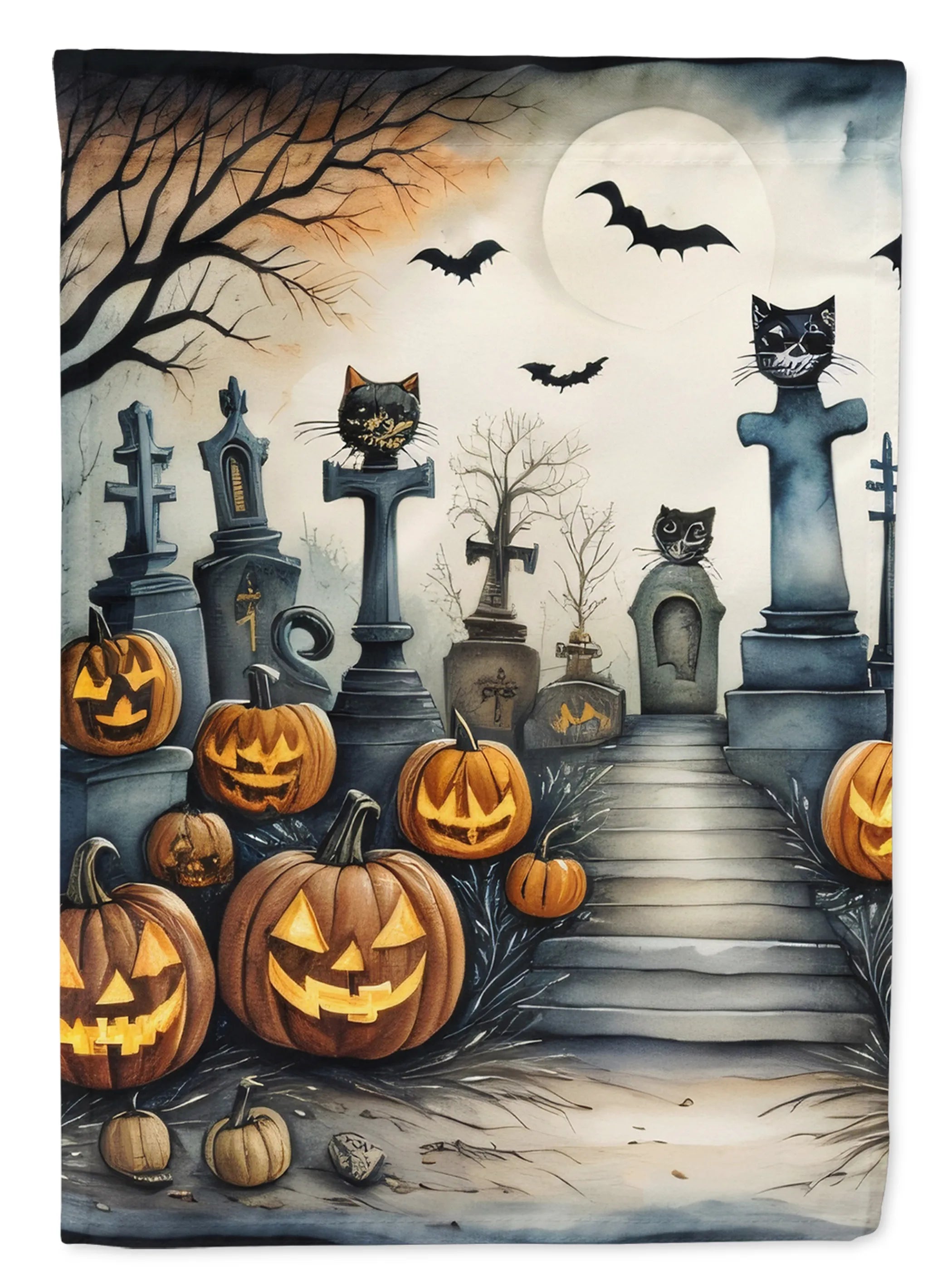 More Spooky Halloween Decorative Flag - Pack Of: 1 | Collection name: More spooky halloween