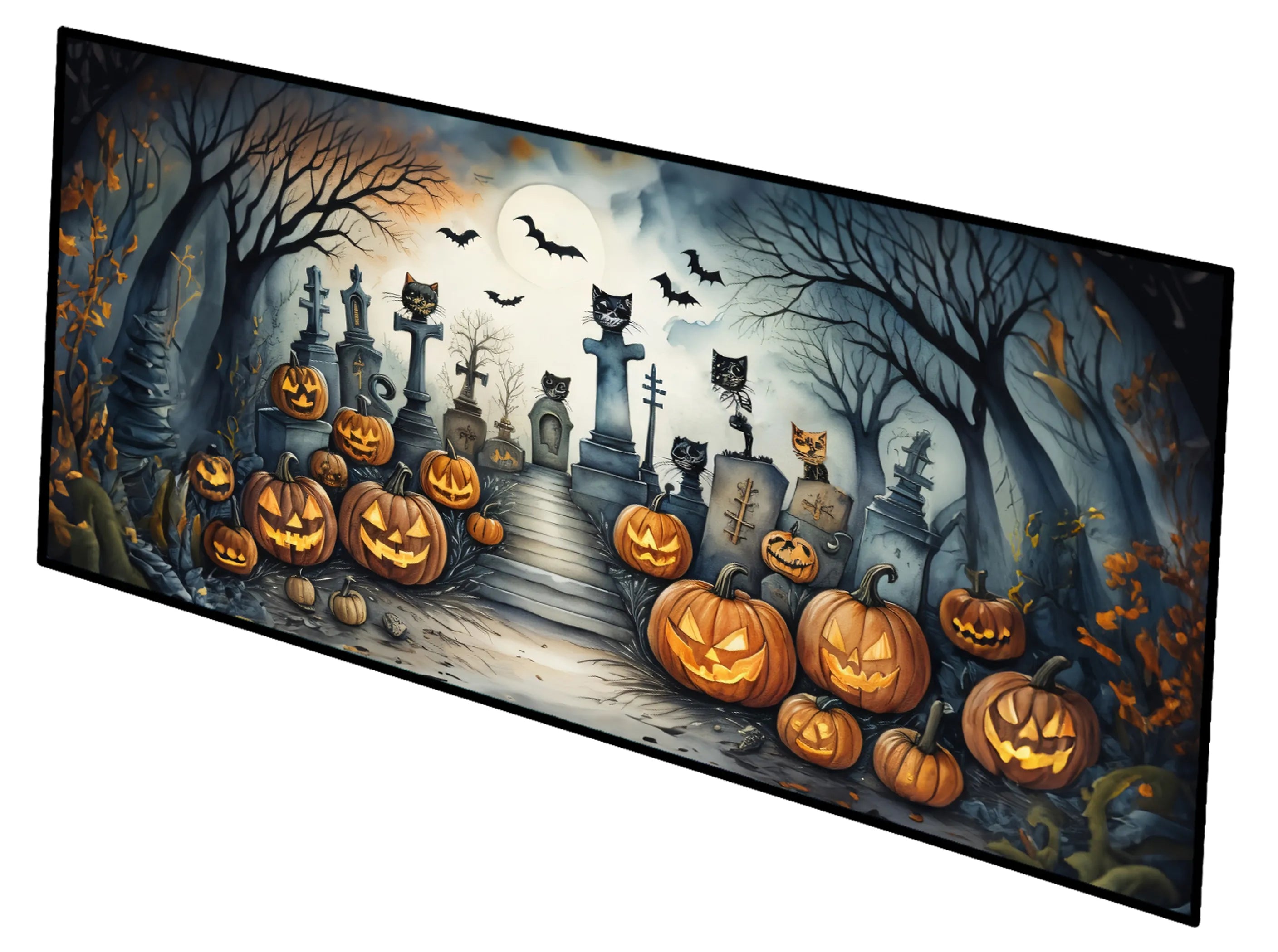 More Spooky Halloween Runner Mat 28x58 - Size: 28HX58W | Pack Of: 1 | Collection name: More spooky halloween