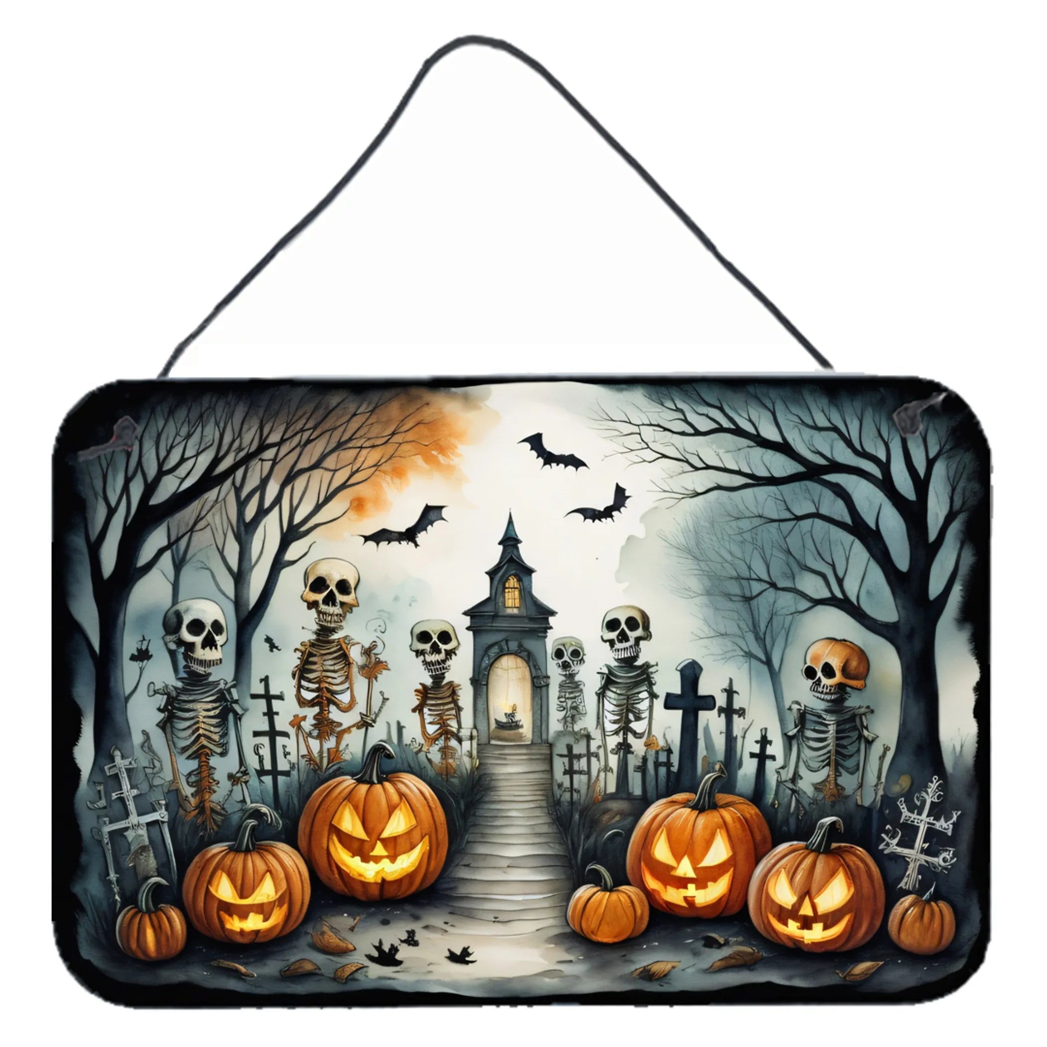 More Spooky Halloween Wall or Door Hanging Prints - Size: 8HX12W | Pack Of: 1 | Collection name: More spooky halloween