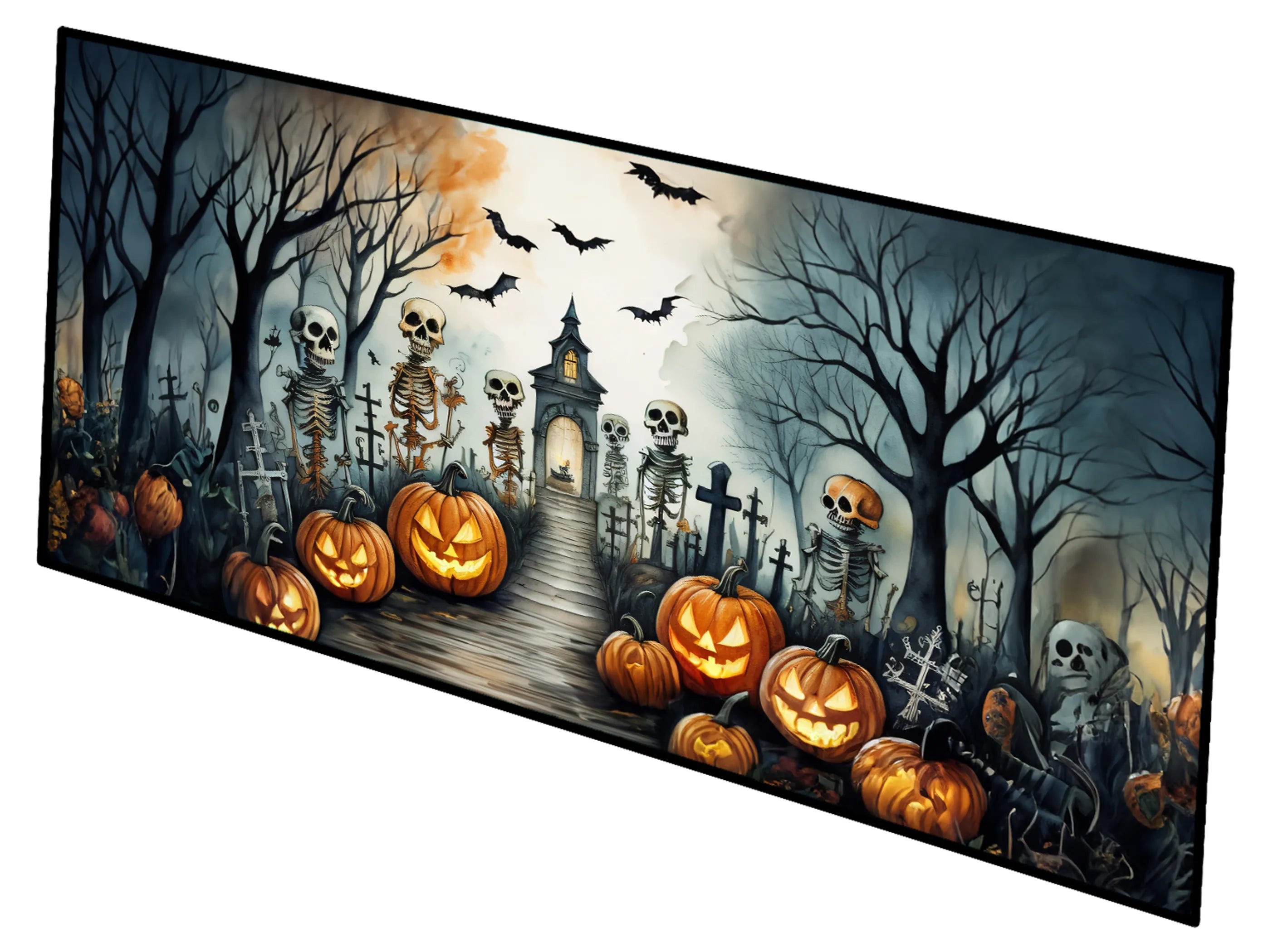 More Spooky Halloween Runner Mat 28x58 - Size: 28HX58W | Pack Of: 1 | Collection name: More spooky halloween