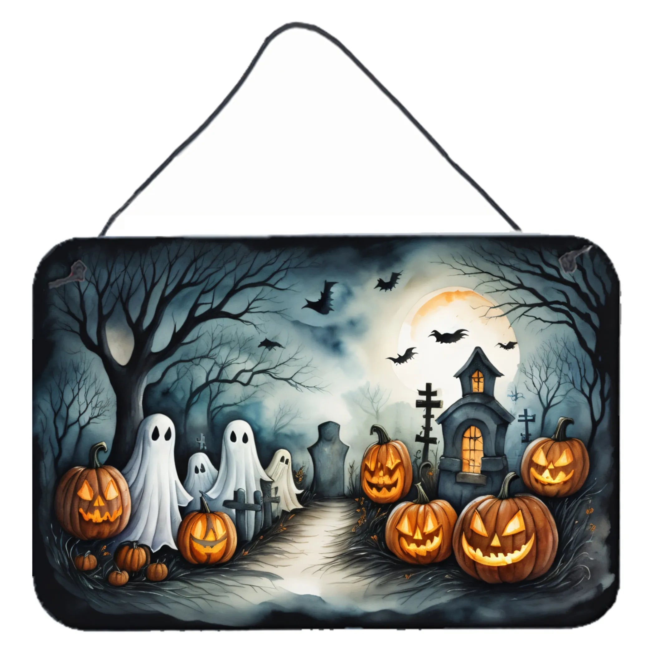 More Spooky Halloween Wall or Door Hanging Prints - Size: 8HX12W | Pack Of: 1 | Collection name: More spooky halloween