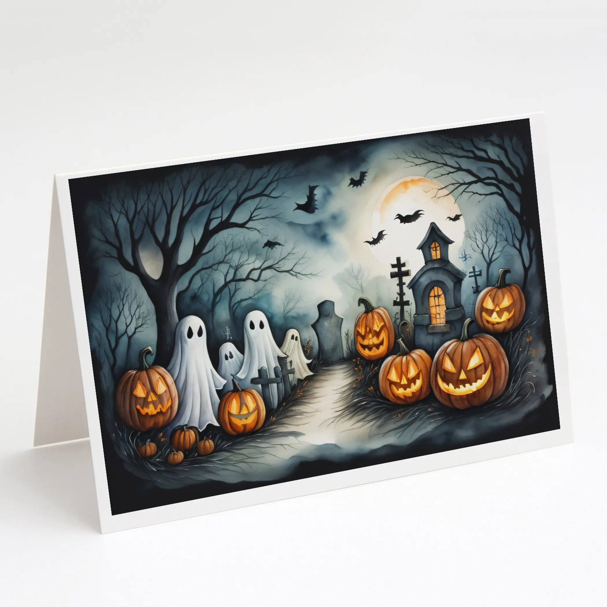 More Spooky Halloween Greeting Cards  - Size: 5X7 | Pack Of: 8 | Collection name: More spooky halloween