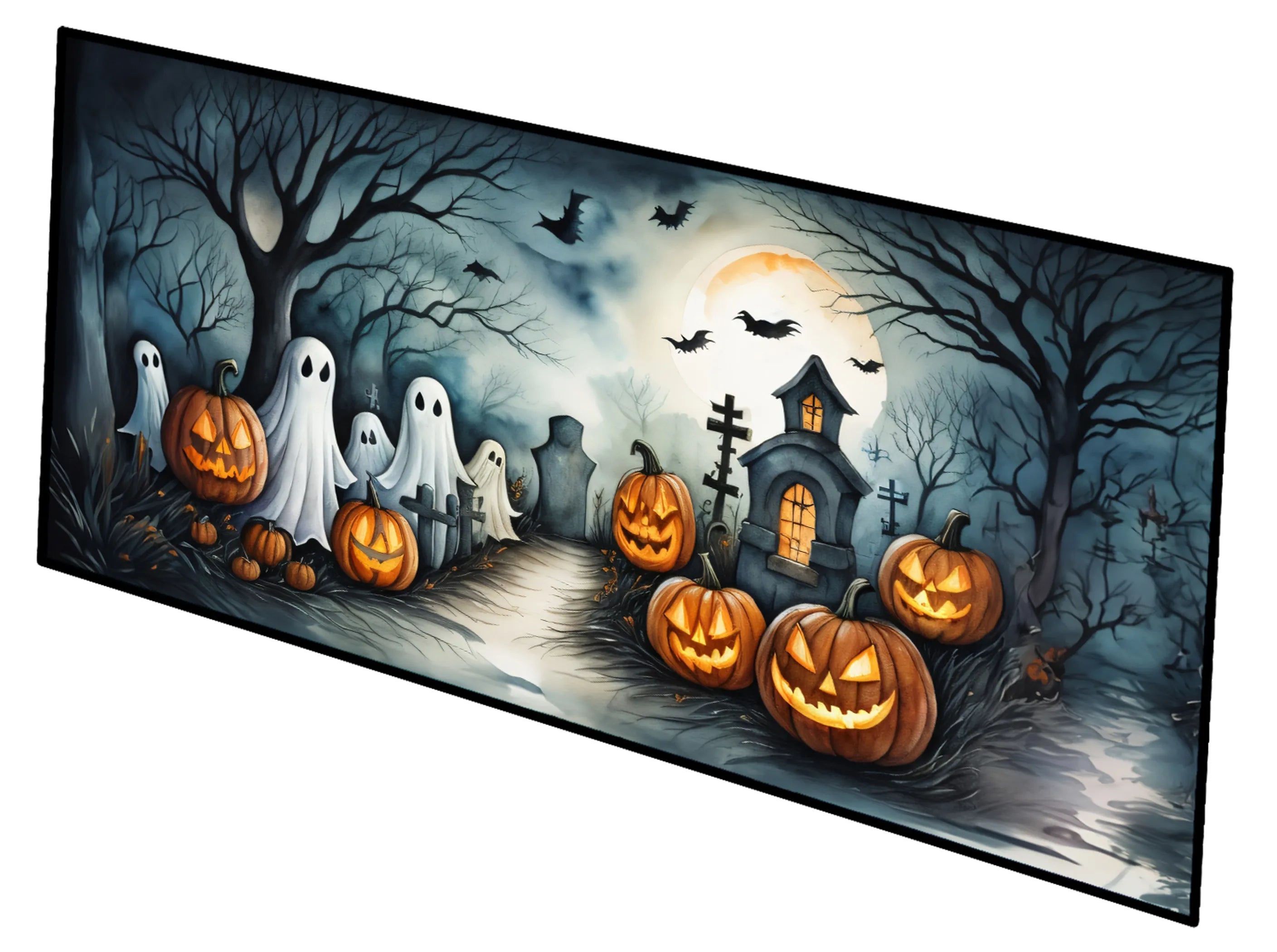 More Spooky Halloween Runner Mat 28x58 - Size: 28HX58W | Pack Of: 1 | Collection name: More spooky halloween