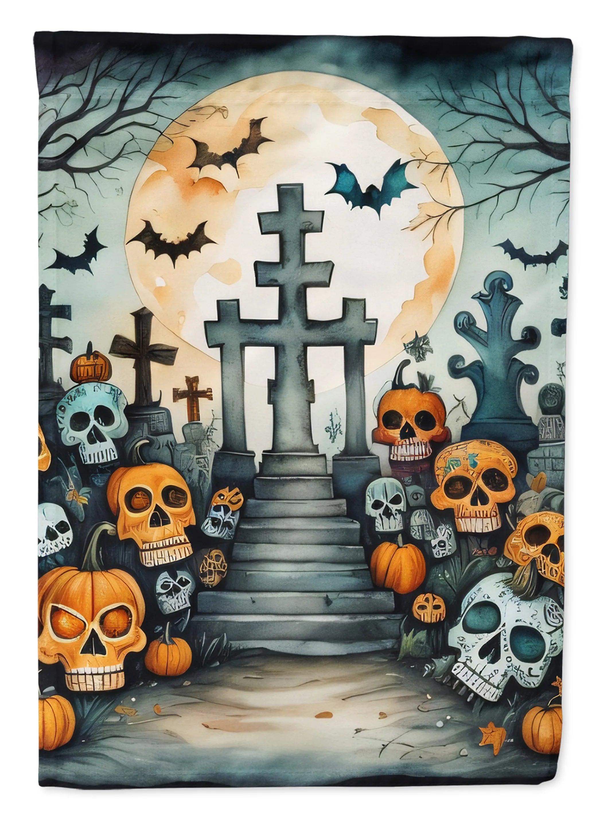 More Spooky Halloween Decorative Flag - Pack Of: 1 | Collection name: More spooky halloween