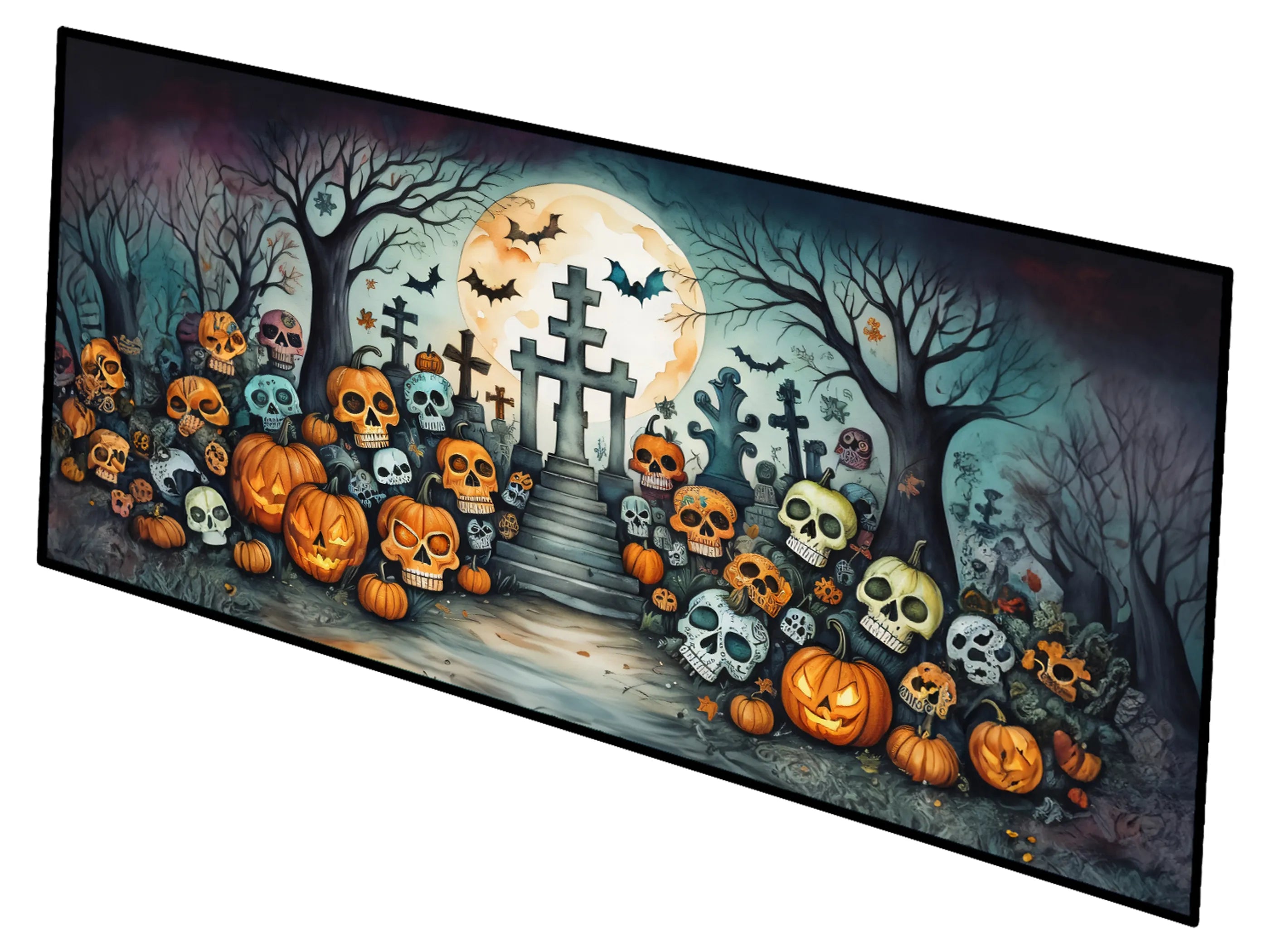 More Spooky Halloween Runner Mat 28x58 - Size: 28HX58W | Pack Of: 1 | Collection name: More spooky halloween