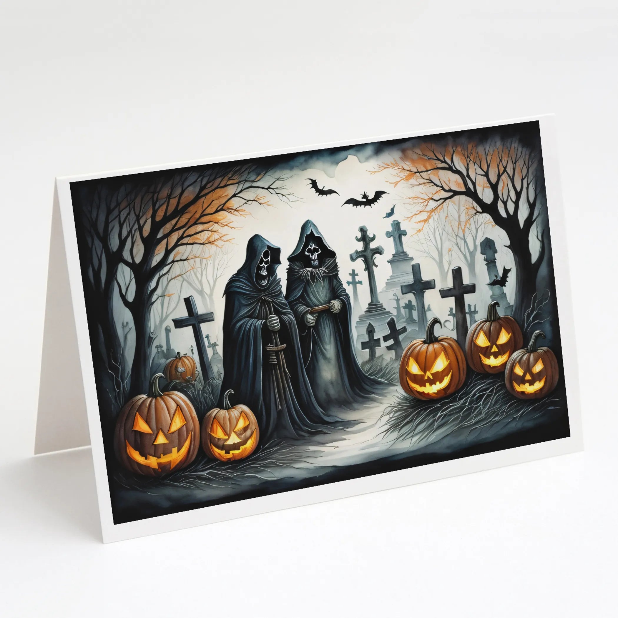 More Spooky Halloween Greeting Cards  - Size: 5X7 | Pack Of: 8 | Collection name: More spooky halloween