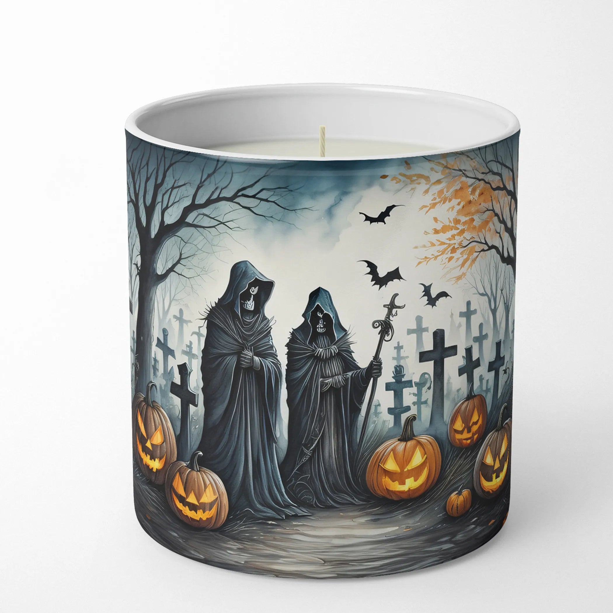 More Spooky Halloween Decorative Soy Candle - Size: 10 OZ | Pack Of: 1 | Collection name: More spooky halloween