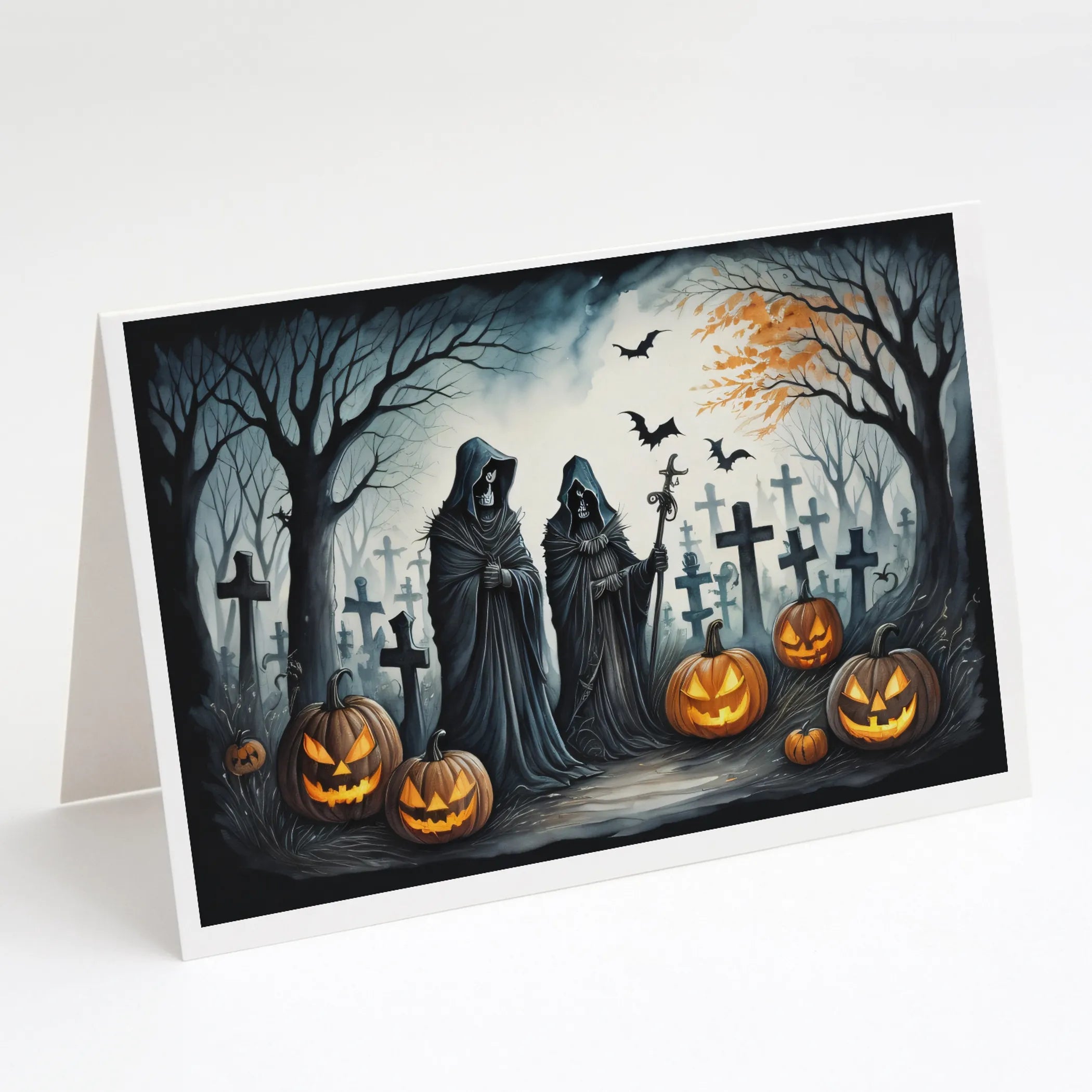 More Spooky Halloween Greeting Cards  - Size: 5X7 | Pack Of: 8 | Collection name: More spooky halloween