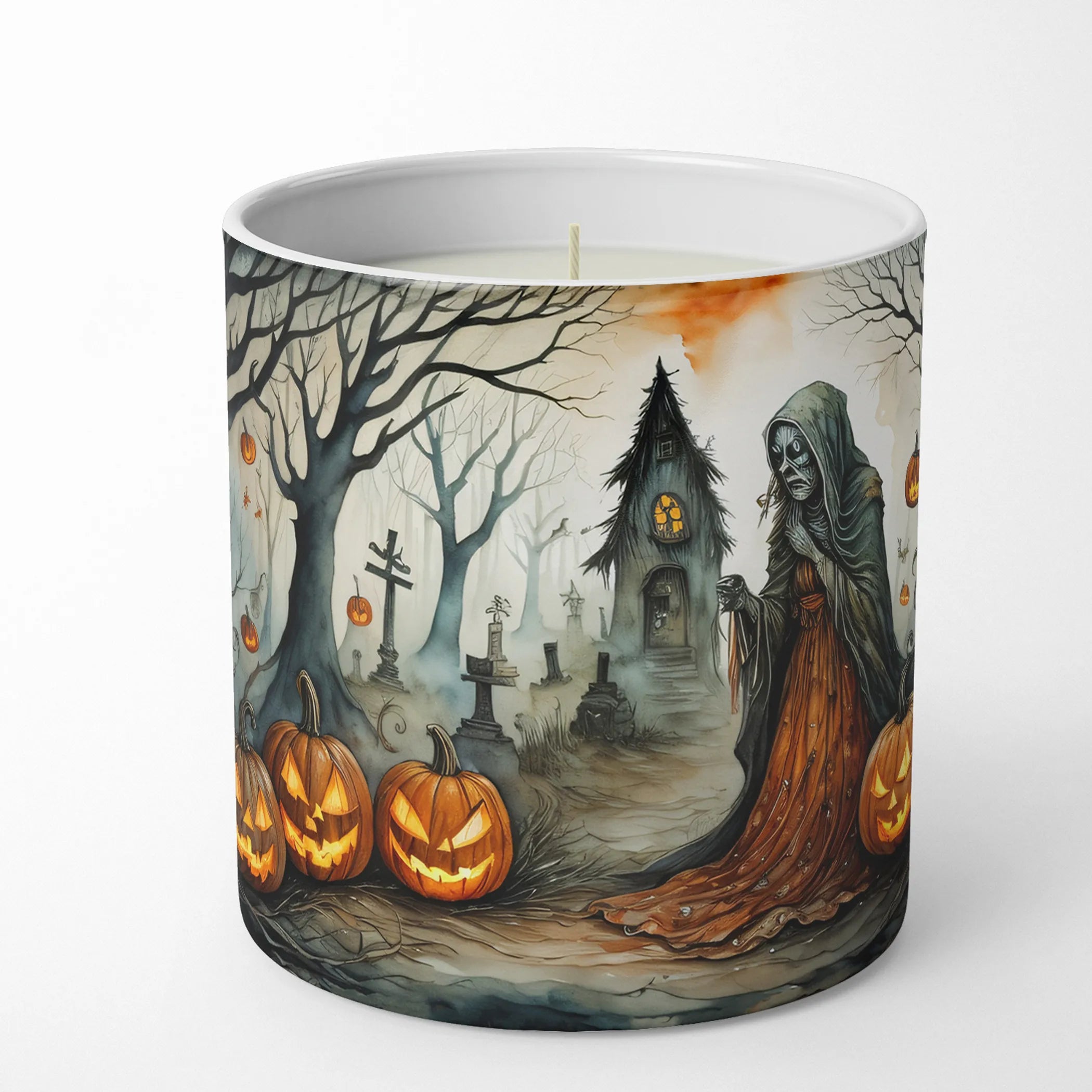 More Spooky Halloween Decorative Soy Candle - Size: 10 OZ | Pack Of: 1 | Collection name: More spooky halloween