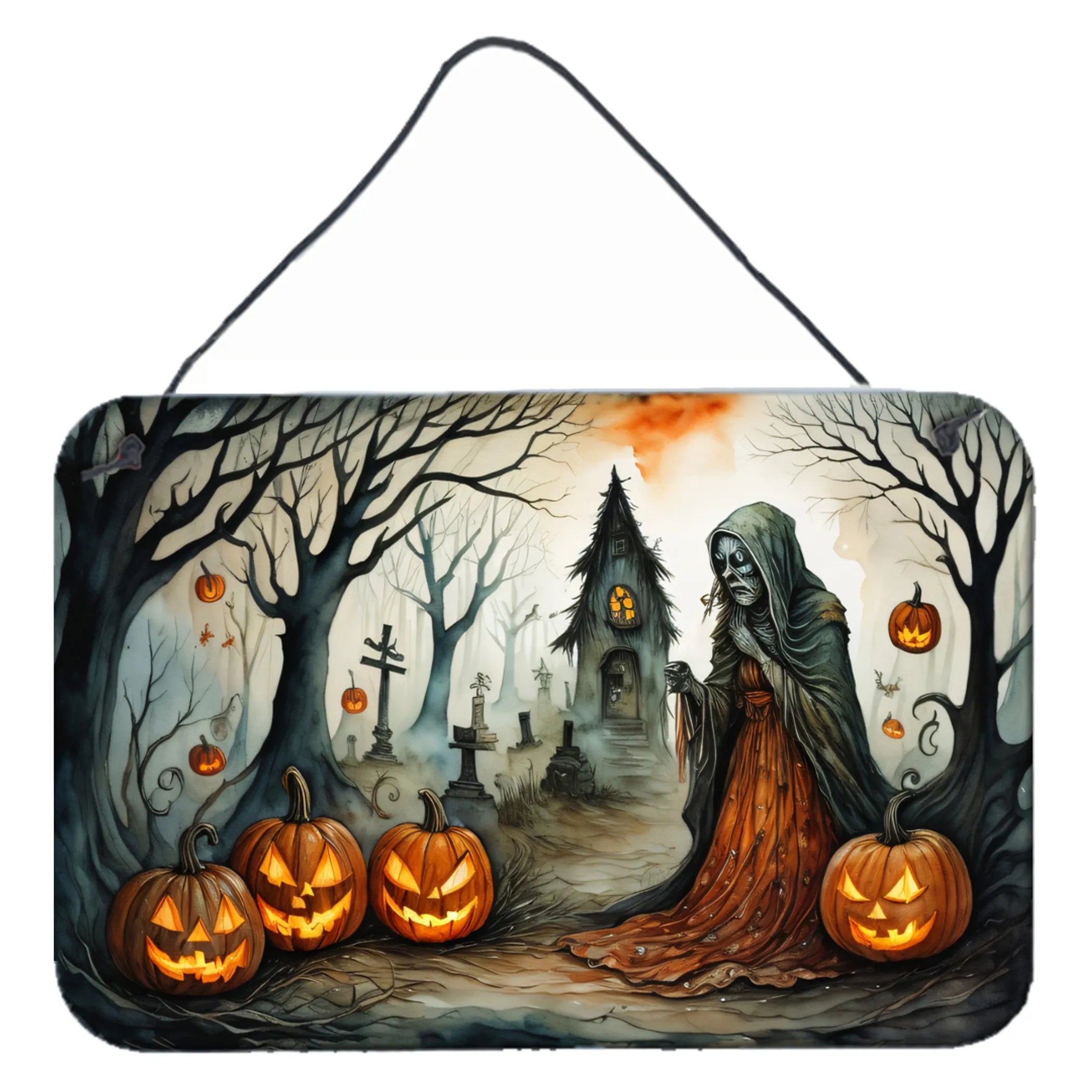 More Spooky Halloween Wall or Door Hanging Prints - Size: 8HX12W | Pack Of: 1 | Collection name: More spooky halloween