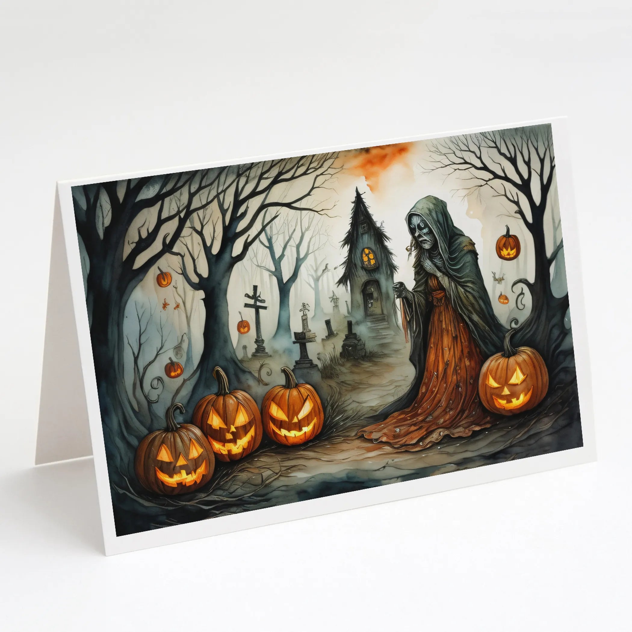 More Spooky Halloween Greeting Cards  - Size: 5X7 | Pack Of: 8 | Collection name: More spooky halloween
