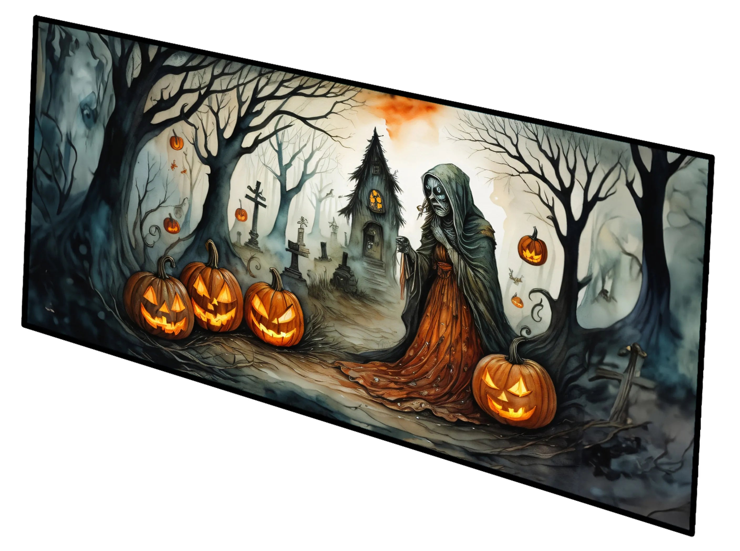 More Spooky Halloween Runner Mat 28x58 - Size: 28HX58W | Pack Of: 1 | Collection name: More spooky halloween