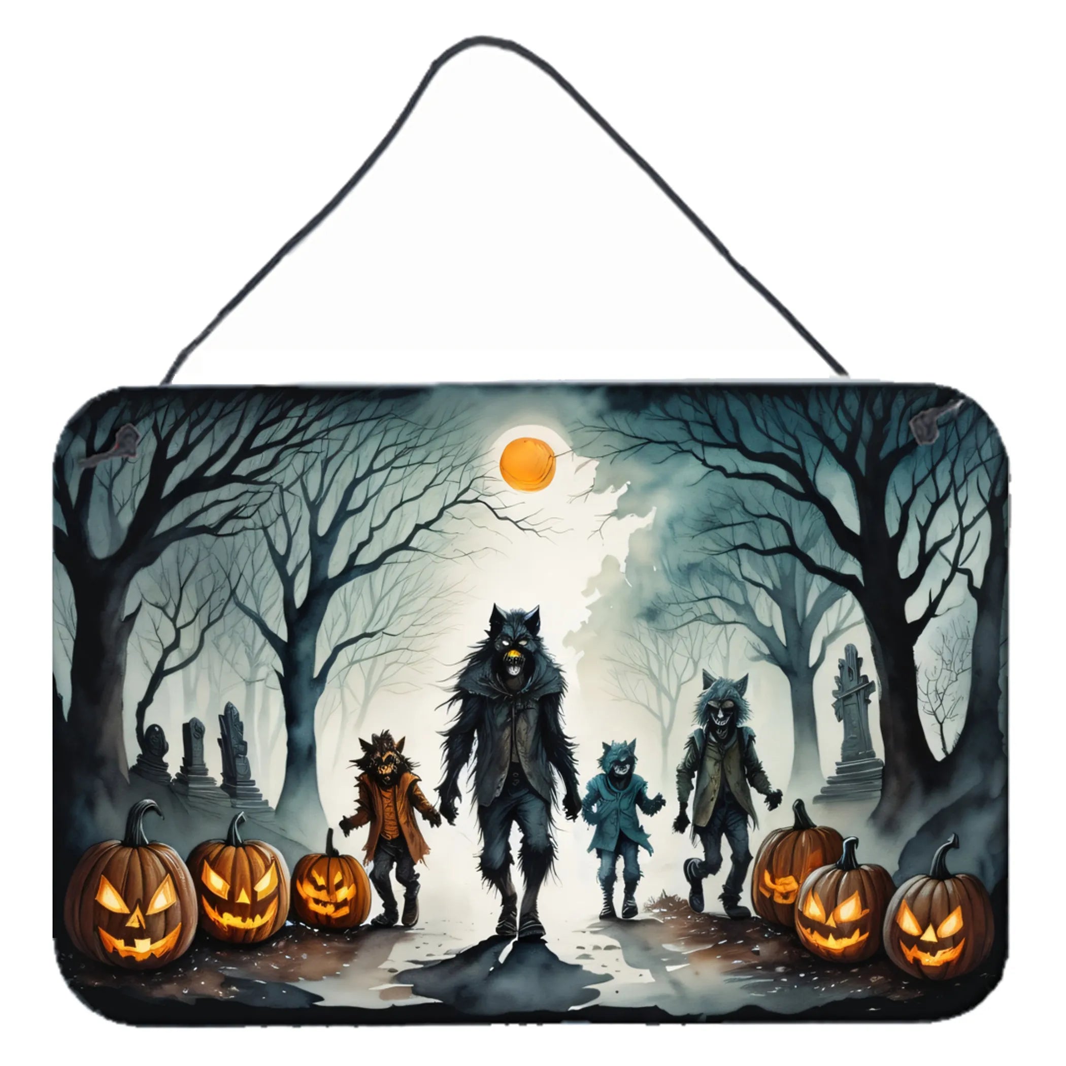 More Spooky Halloween Wall or Door Hanging Prints - Size: 8HX12W | Pack Of: 1 | Collection name: More spooky halloween