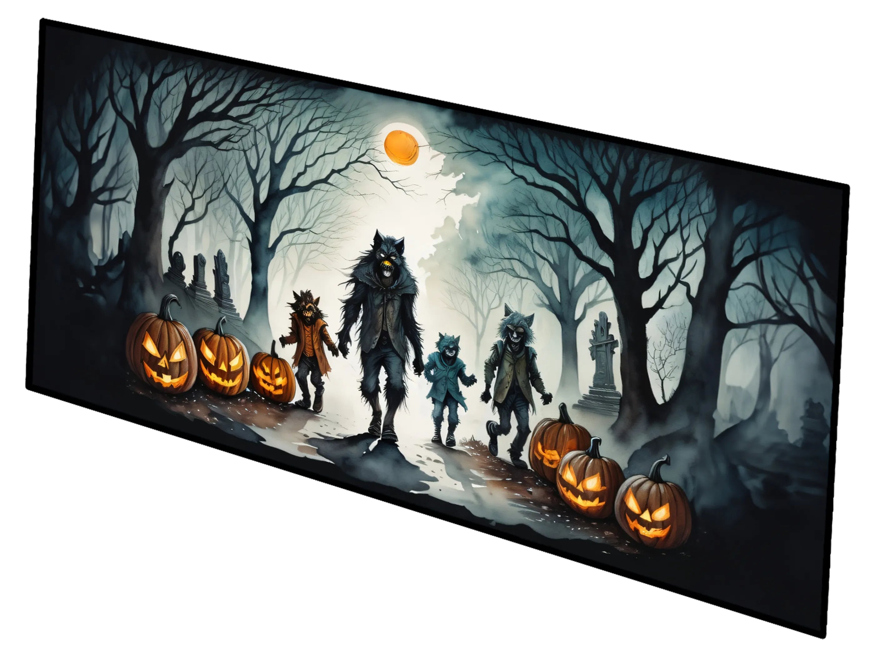 More Spooky Halloween Runner Mat 28x58 - Size: 28HX58W | Pack Of: 1 | Collection name: More spooky halloween