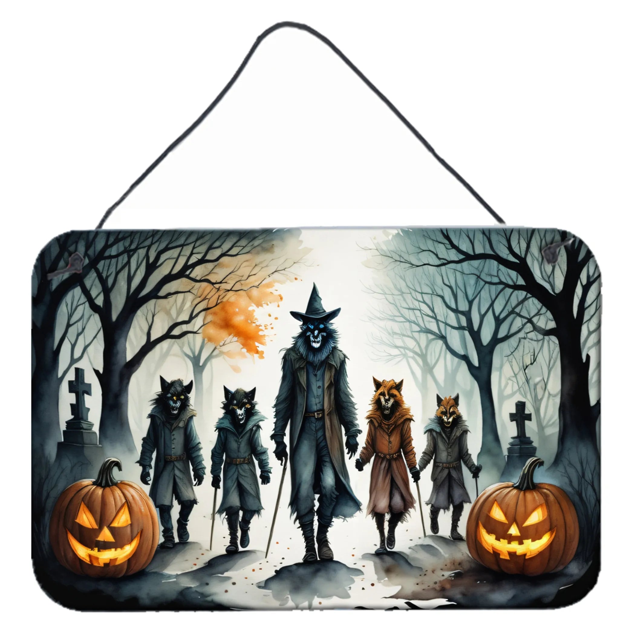 More Spooky Halloween Wall or Door Hanging Prints - Size: 8HX12W | Pack Of: 1 | Collection name: More spooky halloween