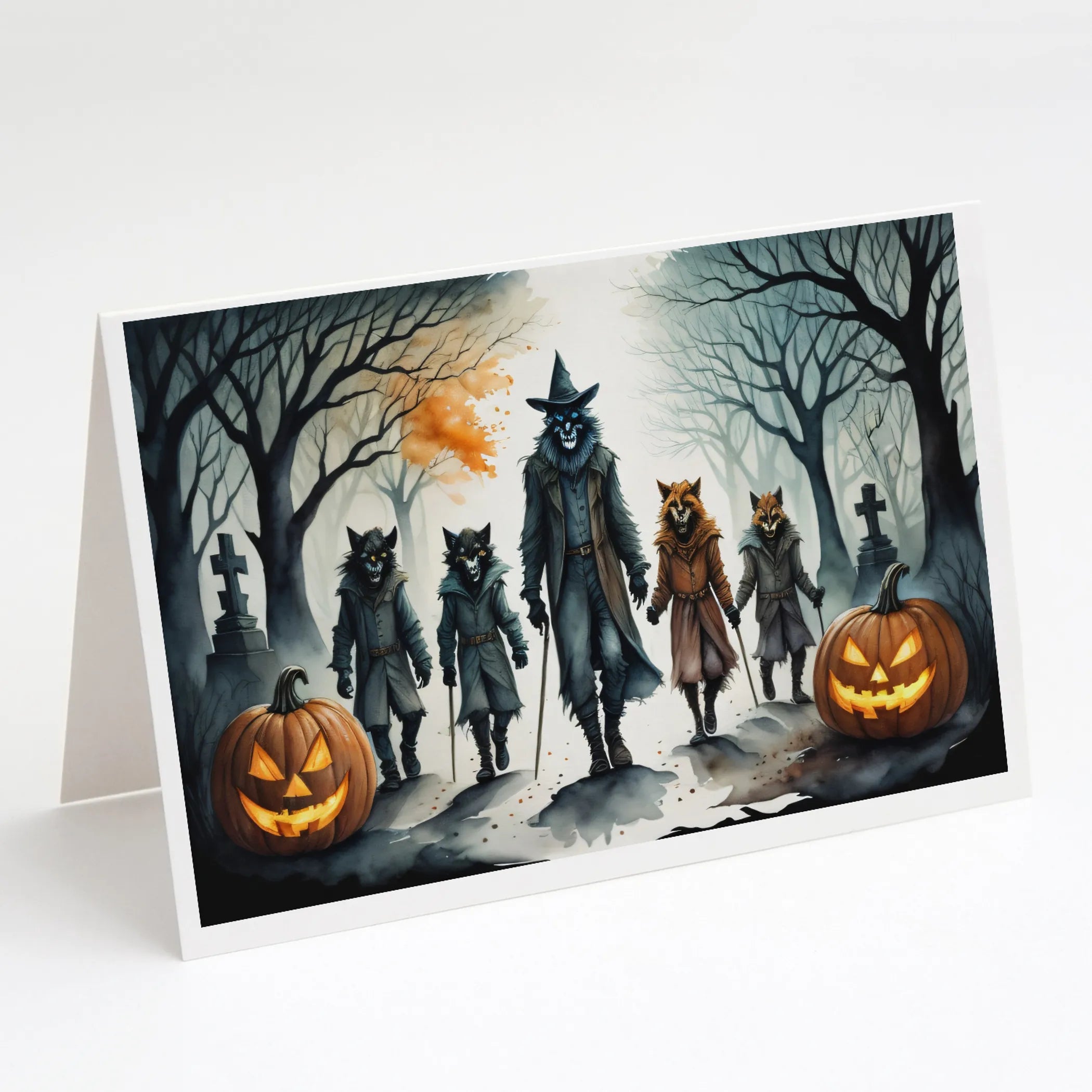 More Spooky Halloween Greeting Cards  - Size: 5X7 | Pack Of: 8 | Collection name: More spooky halloween