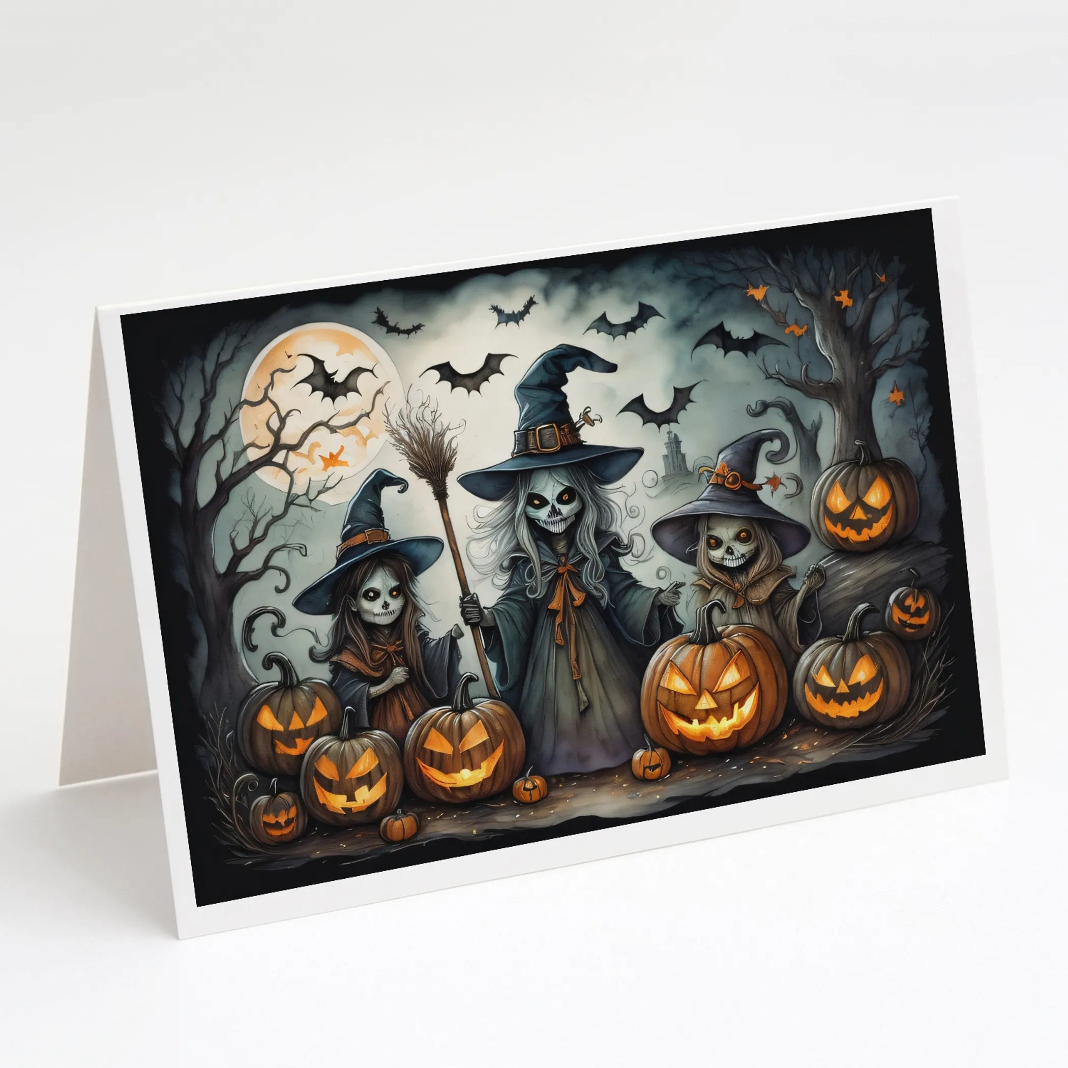 More Spooky Halloween Greeting Cards  - Size: 5X7 | Pack Of: 8 | Collection name: More spooky halloween