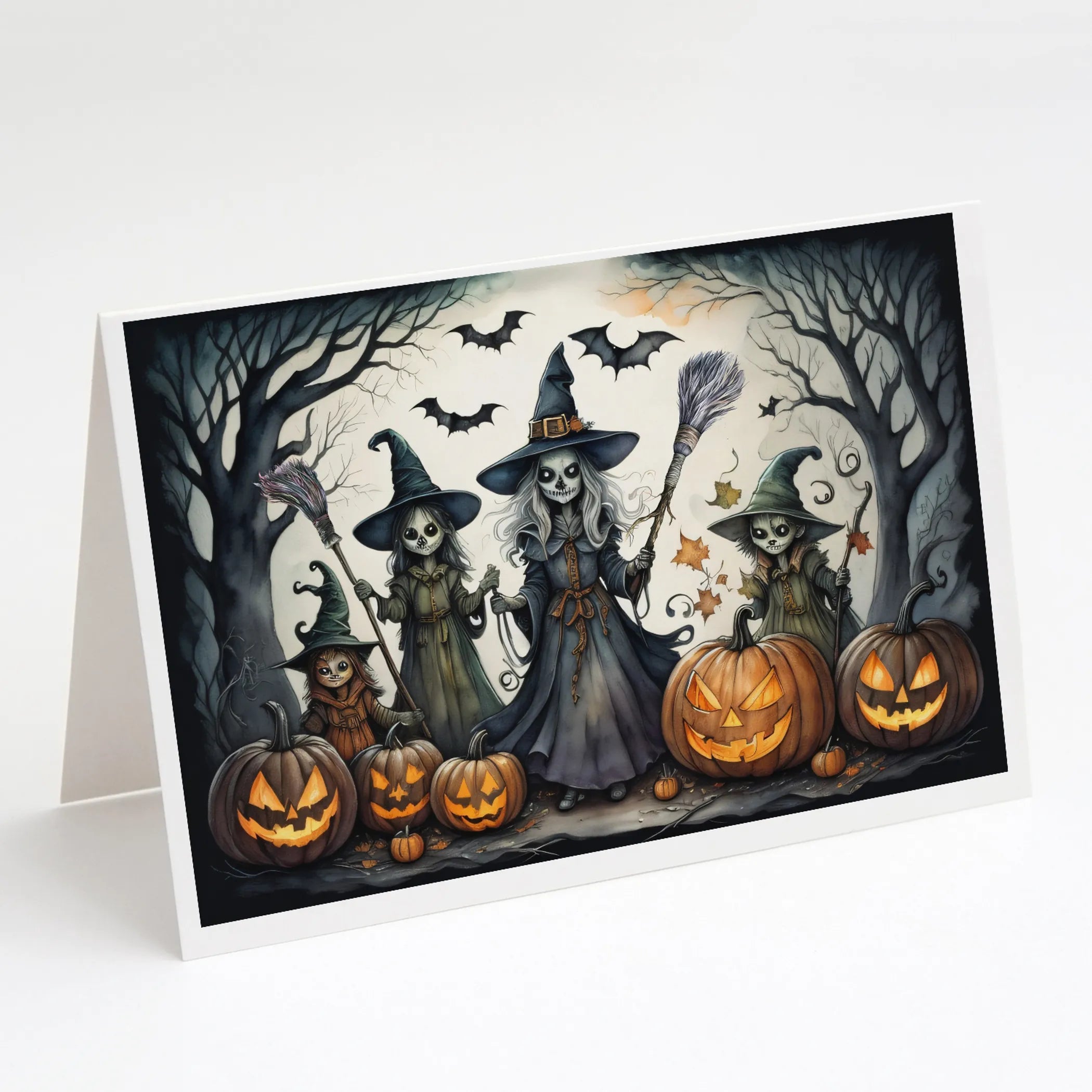More Spooky Halloween Greeting Cards  - Size: 5X7 | Pack Of: 8 | Collection name: More spooky halloween