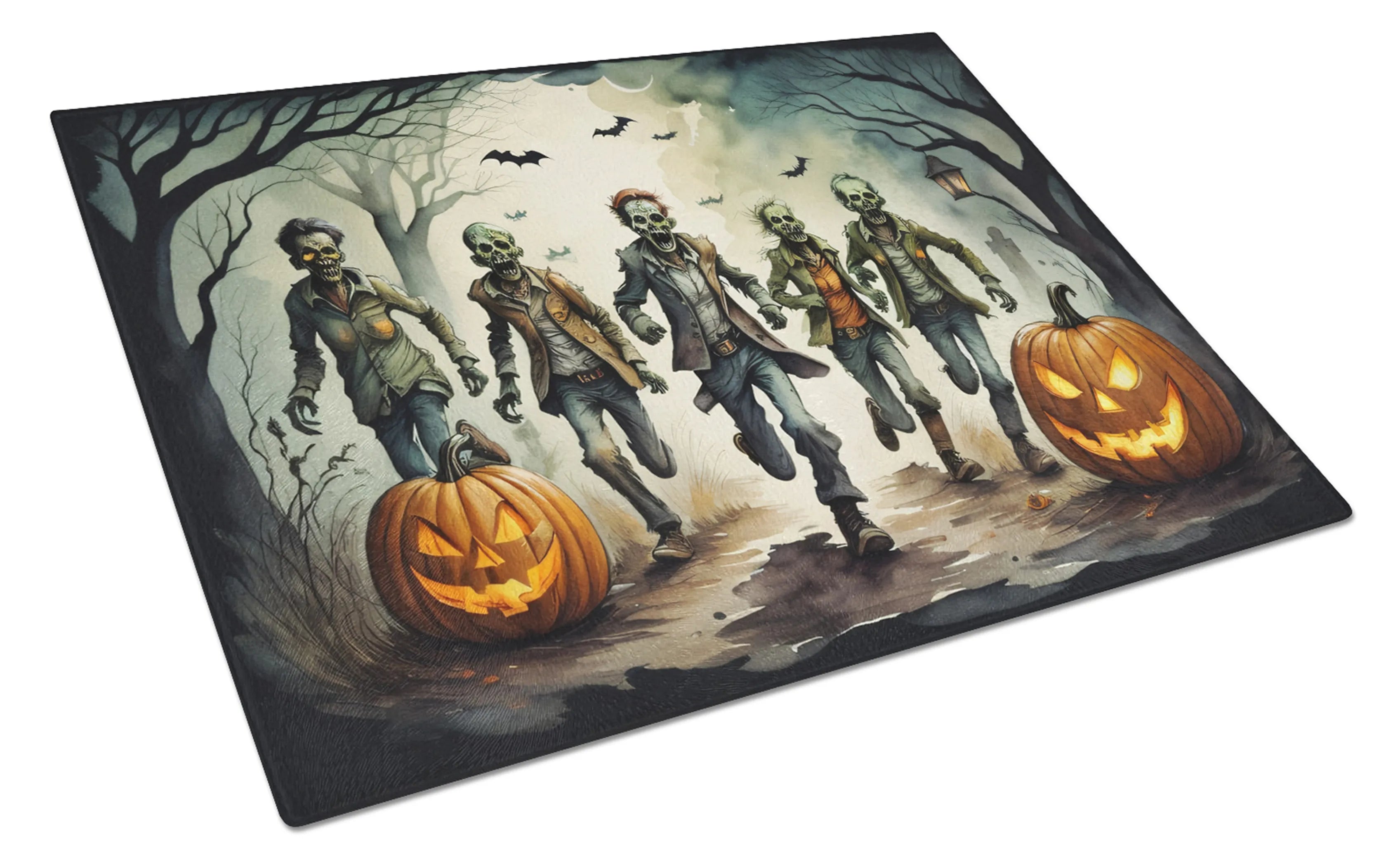 More Spooky Halloween Glass Cutting Board - Size: LARGE | Pack Of: 1 | Collection name: More spooky halloween