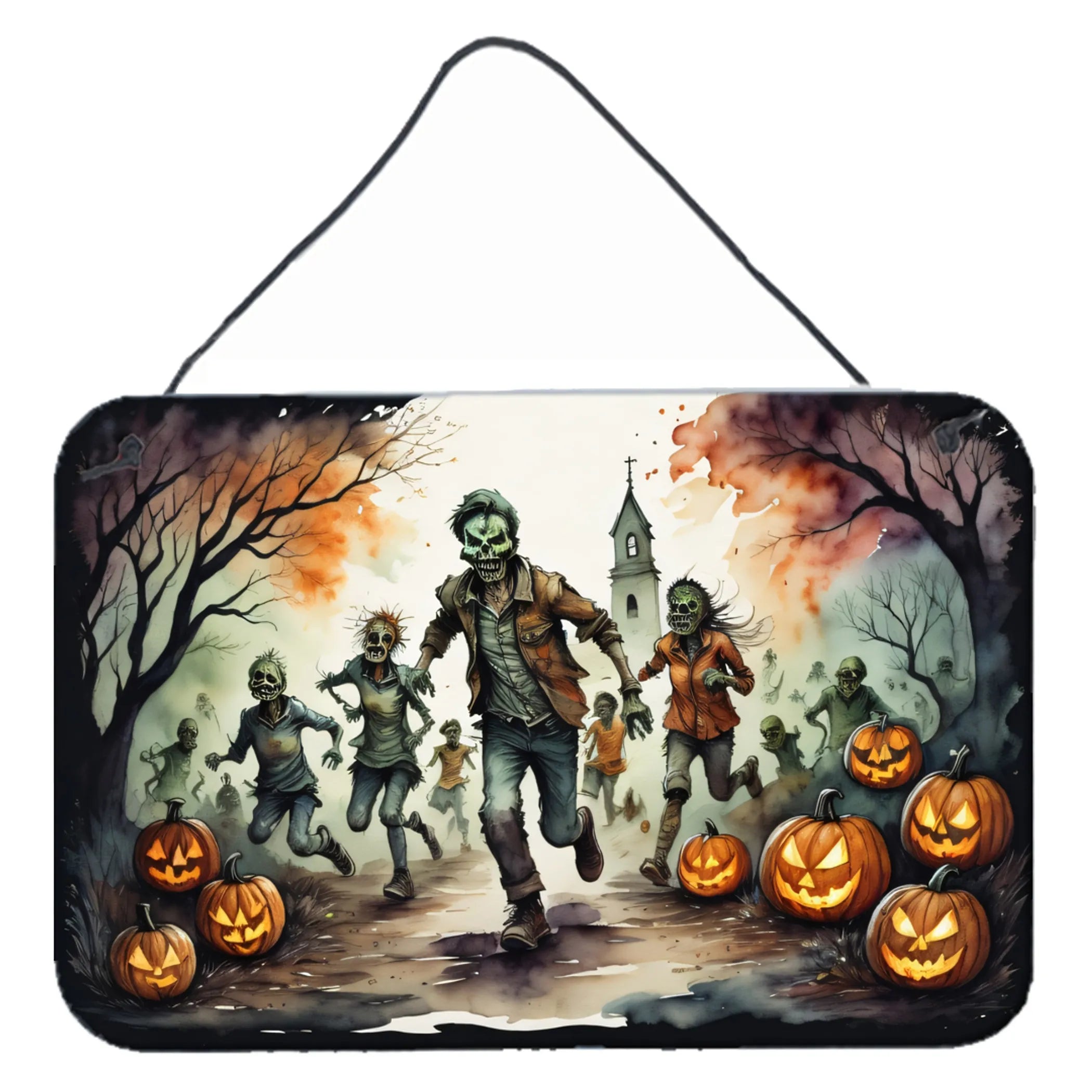 More Spooky Halloween Wall or Door Hanging Prints - Size: 8HX12W | Pack Of: 1 | Collection name: More spooky halloween