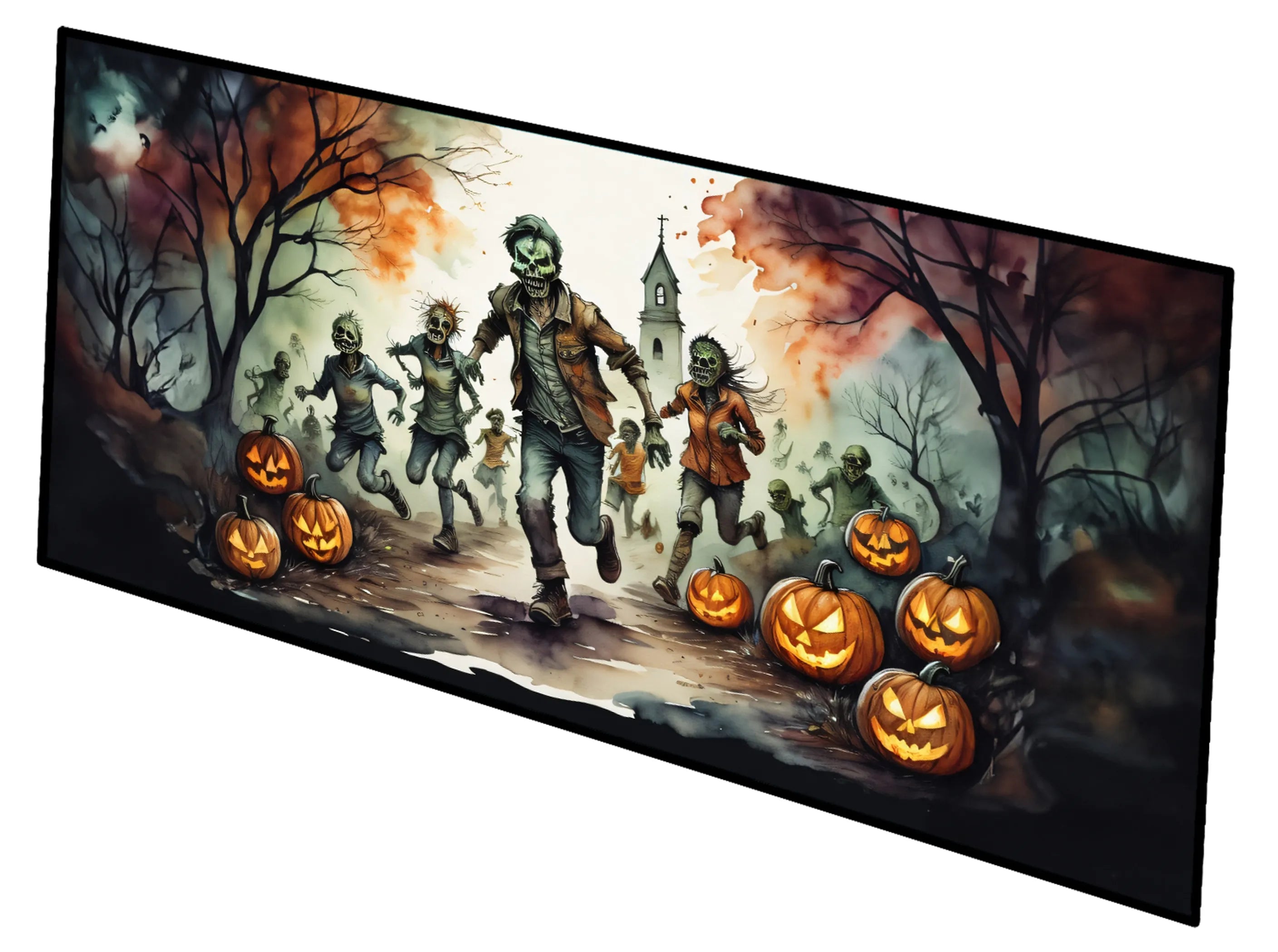 More Spooky Halloween Runner Mat 28x58 - Size: 28HX58W | Pack Of: 1 | Collection name: More spooky halloween