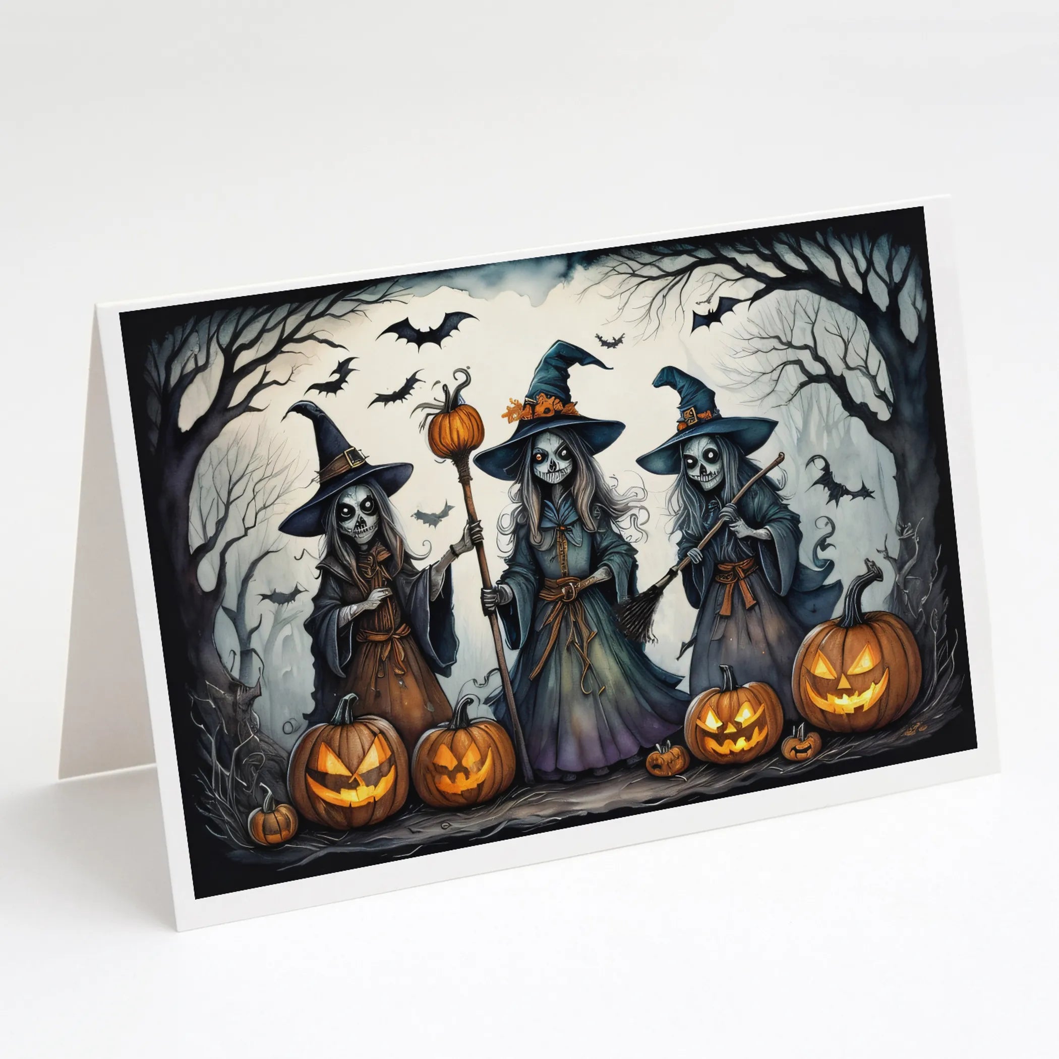 More Spooky Halloween Greeting Cards  - Size: 5X7 | Pack Of: 8 | Collection name: More spooky halloween