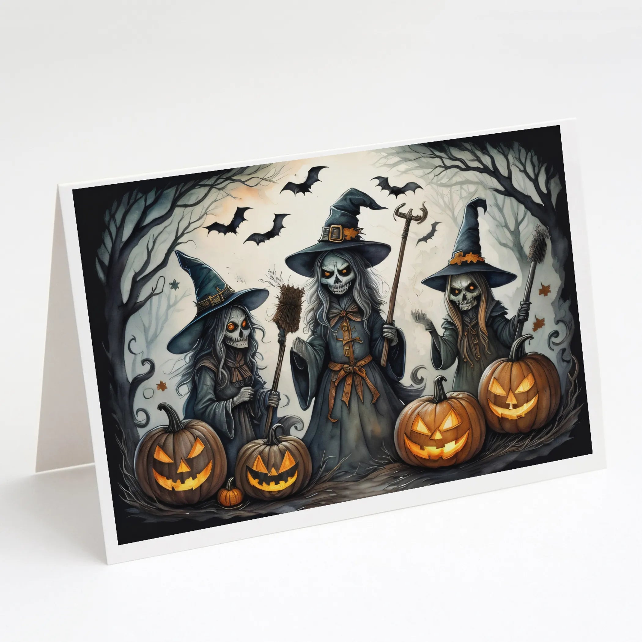 More Spooky Halloween Greeting Cards  - Size: 5X7 | Pack Of: 8 | Collection name: More spooky halloween