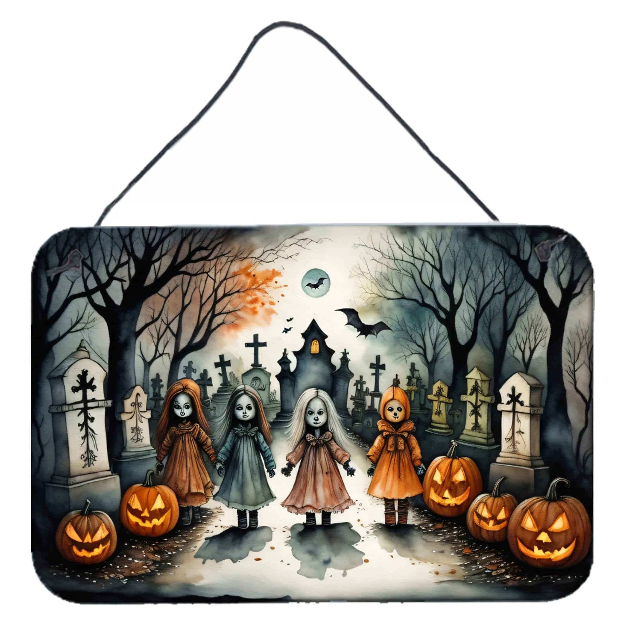 More Spooky Halloween Wall or Door Hanging Prints - Size: 8HX12W | Pack Of: 1 | Collection name: More spooky halloween