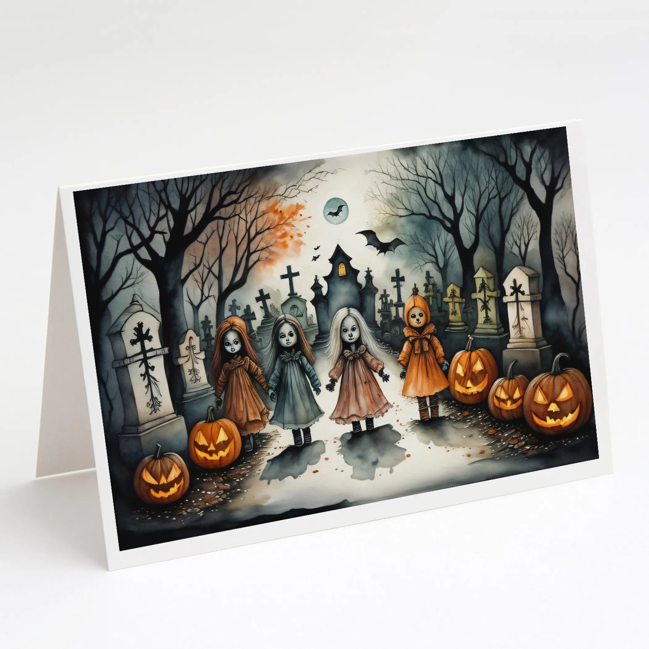 More Spooky Halloween Greeting Cards  - Size: 5X7 | Pack Of: 8 | Collection name: More spooky halloween