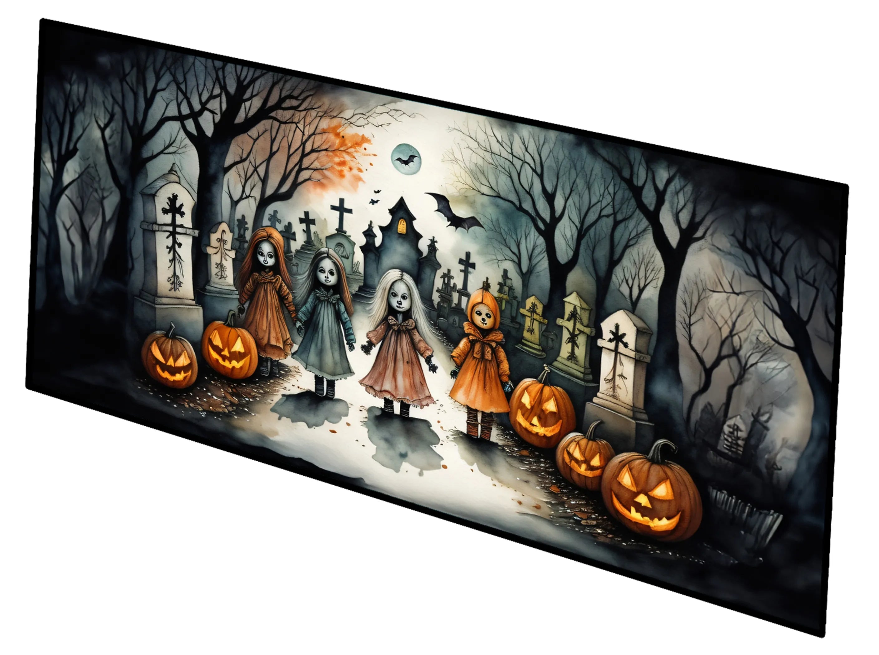 More Spooky Halloween Runner Mat 28x58 - Size: 28HX58W | Pack Of: 1 | Collection name: More spooky halloween