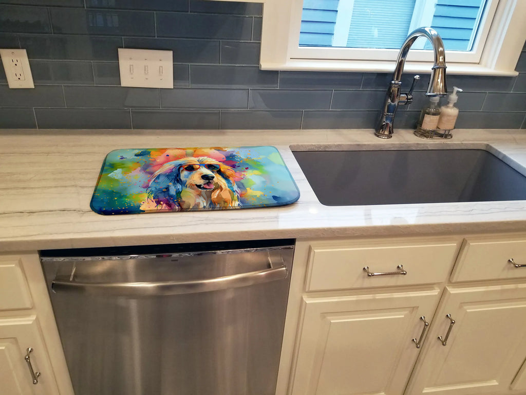 Hippie Dawg Dish Drying Mat - Size: 14  X 21" | Pack Of: 1 | Collection name: Hippie dawg